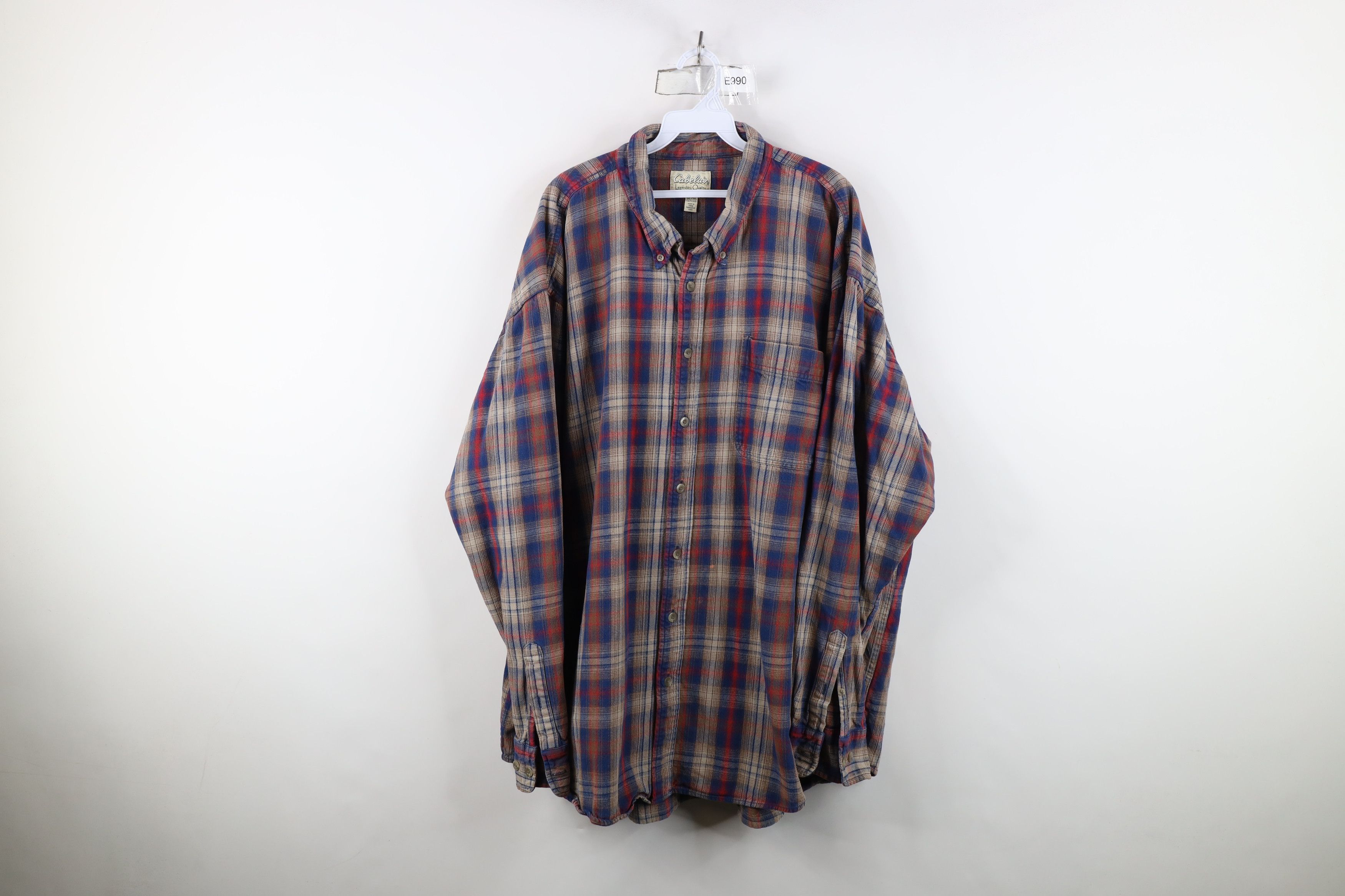 Cabelas Vintage Cabelas Heavyweight Flannel Button Down Shirt Plaid Size US XXL / EU 58 / 5 - 1 Thumbnail