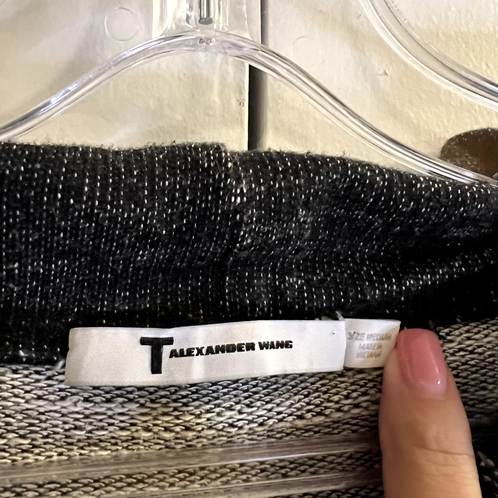 Alexander Wang Alexander Wang Mock neck Raw Hem Heathered Grey Men's Size US M / EU 48-50 / 2 - 3 Thumbnail