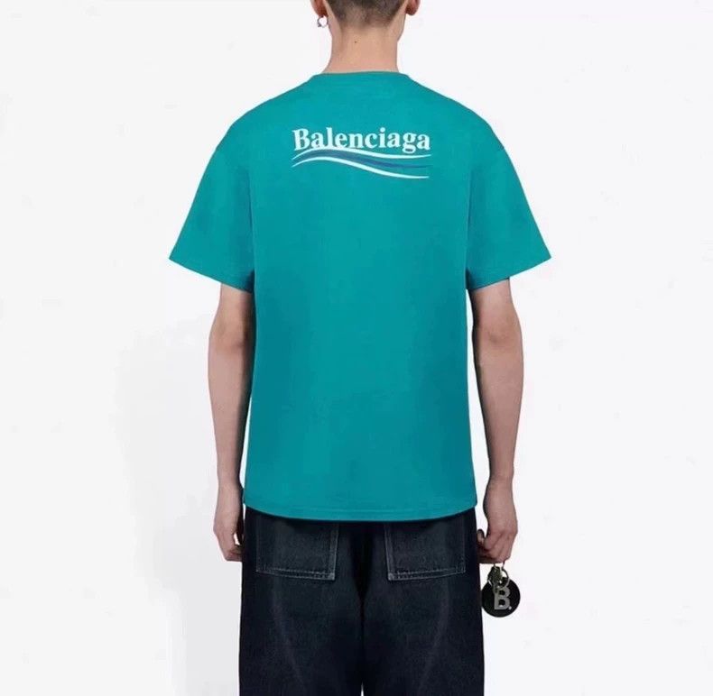 Balenciaga Balenciaga Lake green cola short sleeve Size US L / EU 52-54 / 3 - 6 Thumbnail