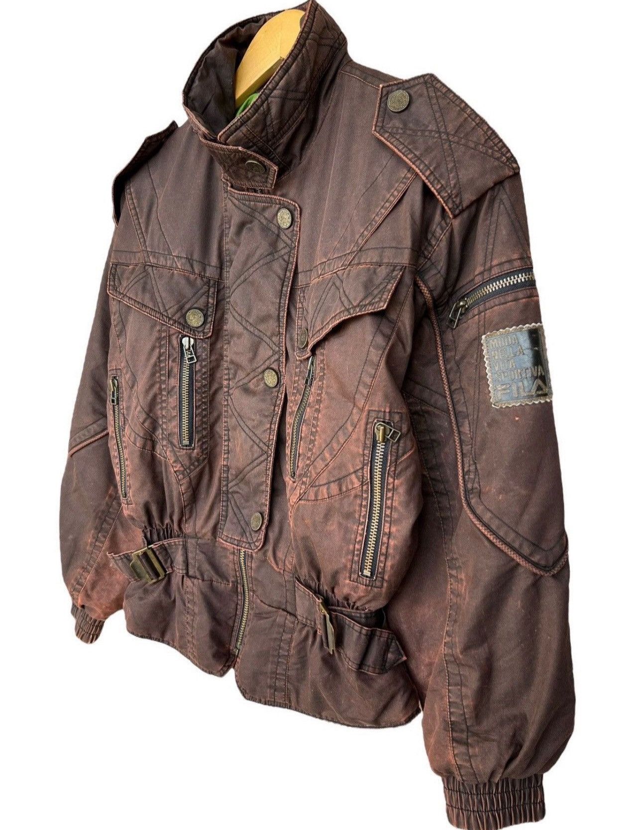 Fila Vintage Sun Faded Fila MA-1 Distressed ParaBomber Jacket Size US M / EU 48-50 / 2 - 5 Thumbnail