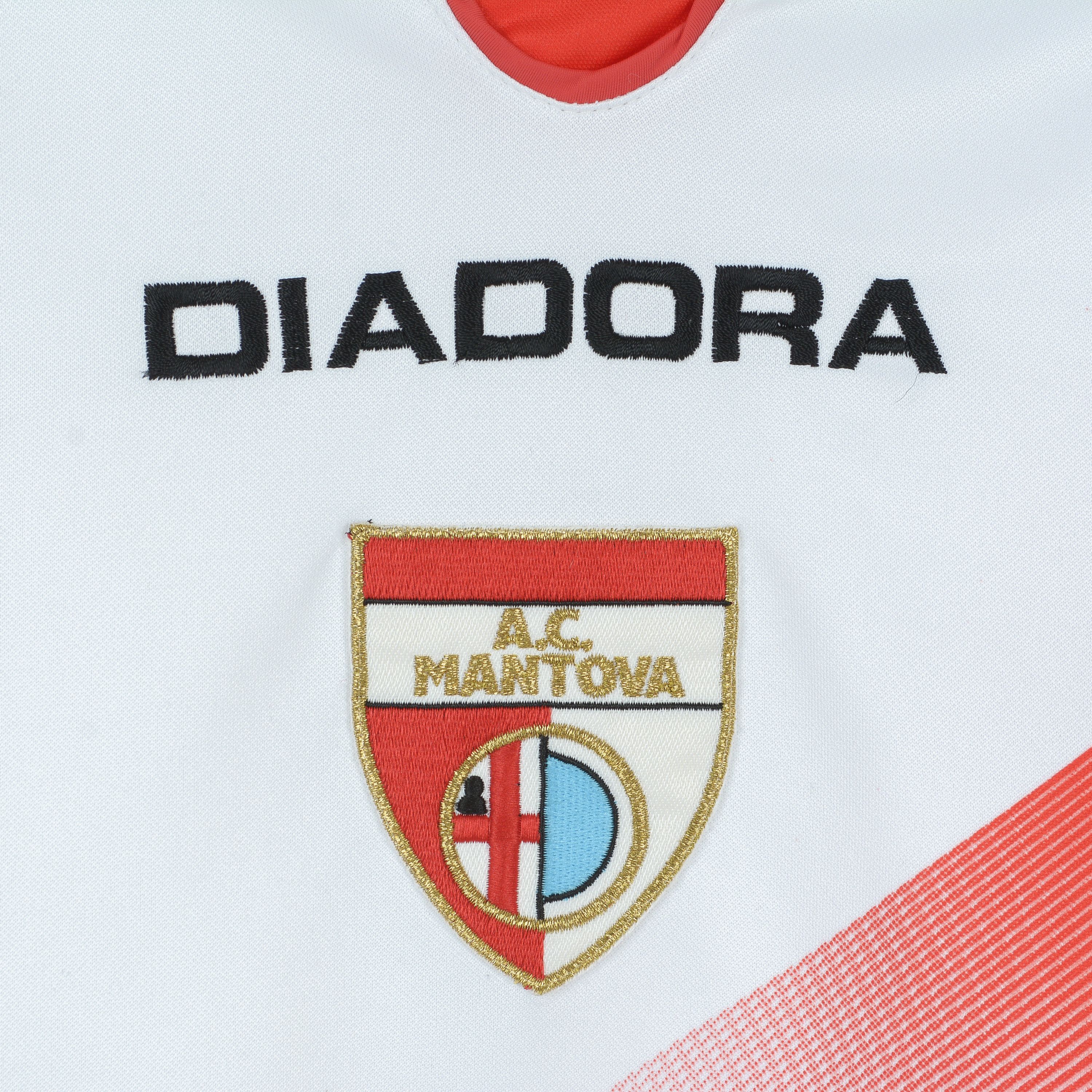 Diadora Mantova 1911 S Long Sleeve Home Jersey Shirt 2007 2008 Kit Size US S / EU 44-46 / 1 - 3 Thumbnail