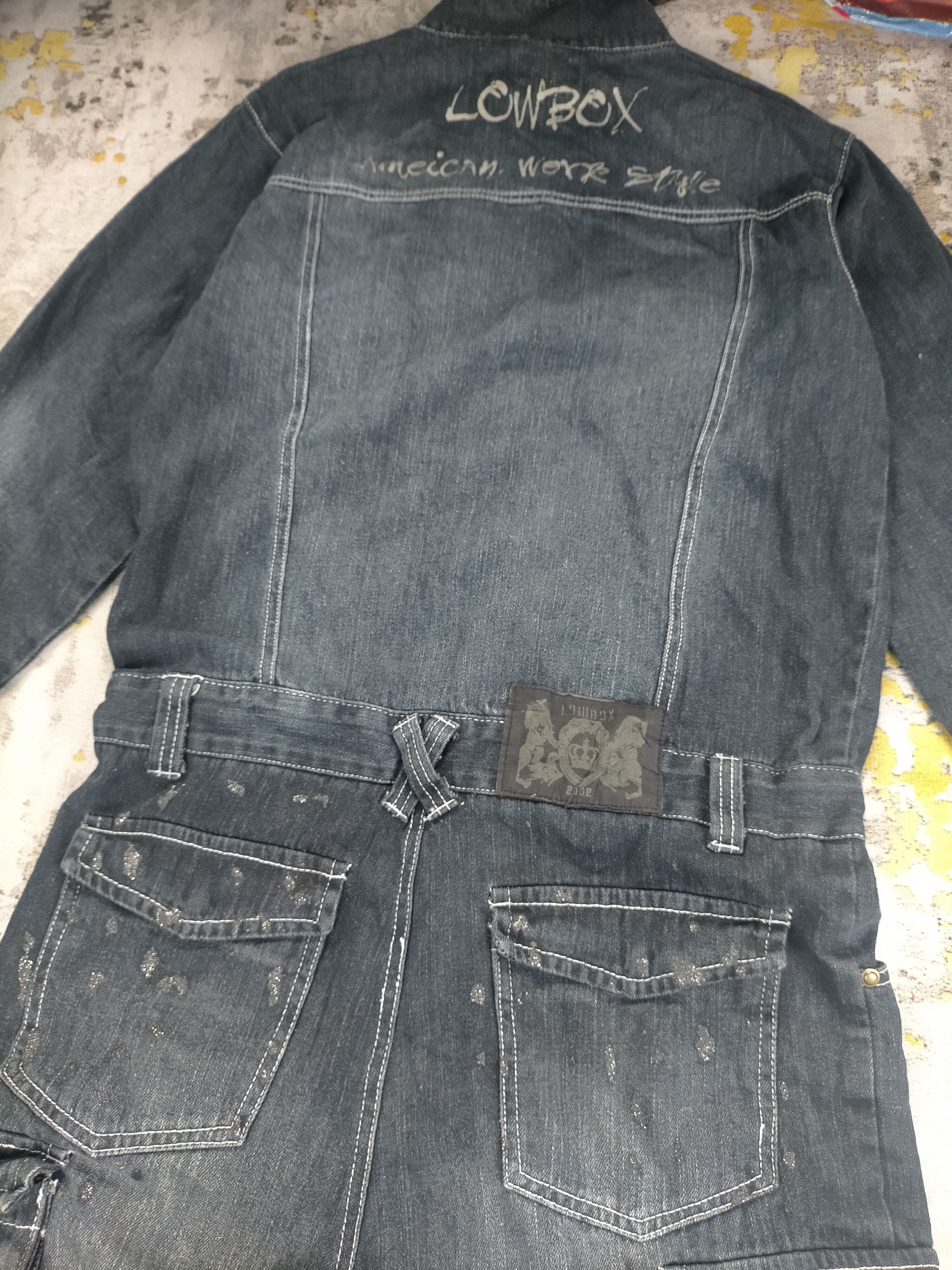 LOWBOX LOWBOX Tactical Multipocket Punk Style Overall Jeans Size US 34 / EU 50 - 3 Thumbnail