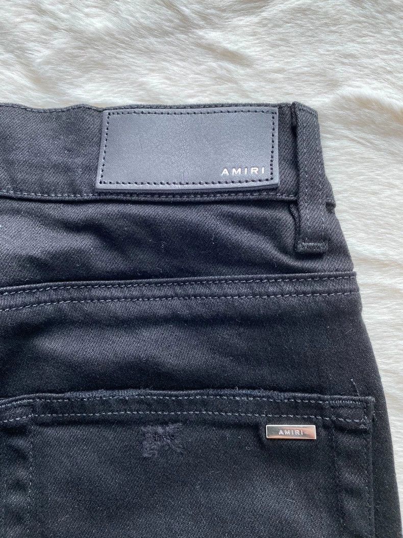 Amiri Amiri Black Watercolor Patchwork MX1 Jean Size US 30 / EU 46 - 3 Thumbnail