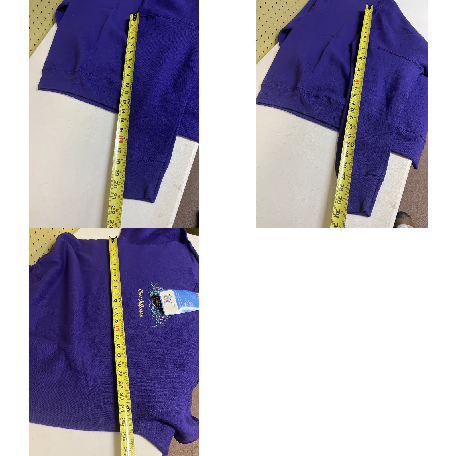 Vintage VINTAGE Newport Purple Long Sleeve Sweatshirt XL Women Embroidered Pullover Cotton Blend Size XL / US 12-14 / IT 48-50 - 8 Thumbnail