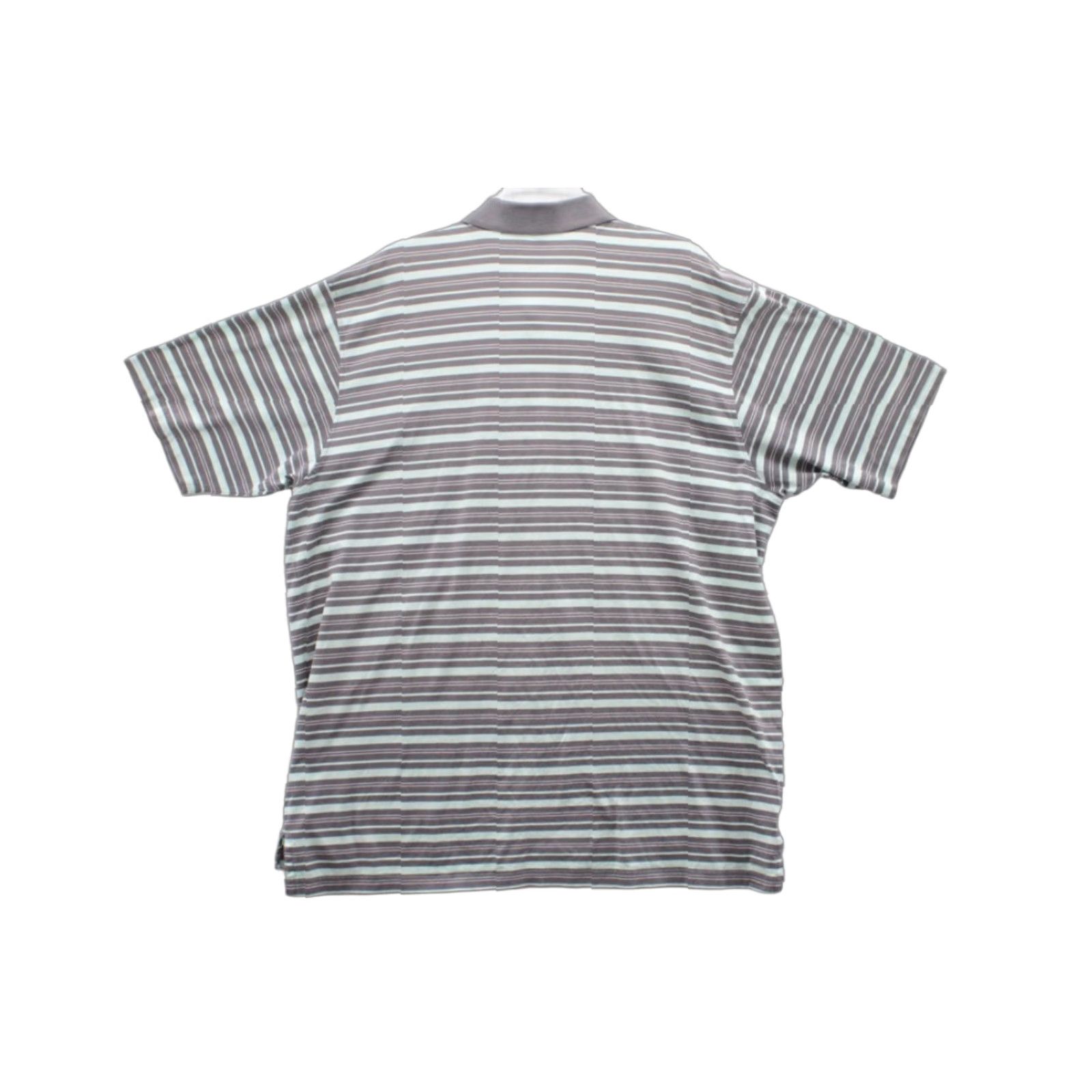 Peter Millar Peter Millar Polo Shirt Mens 2XL Gray Green Striped Cotton Golf Preppy Shirt Size US XXL / EU 58 / 5 - 1 Thumbnail