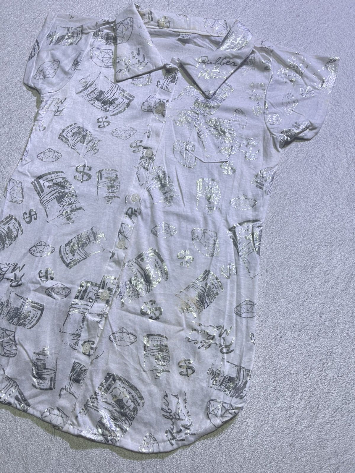 Japanese Brand Y2K short sleeve tshirt women's glossi motif Size M / US 6-8 / IT 42-44 - 2 Thumbnail