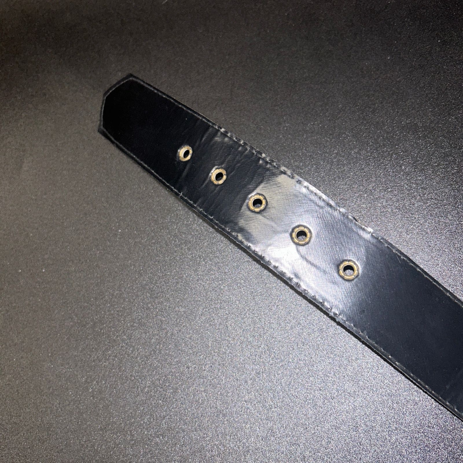 Other Blue Faux Leather Gold-Tone Hardware Adjustable Belt Size 14 Size ONE SIZE - 9 Thumbnail