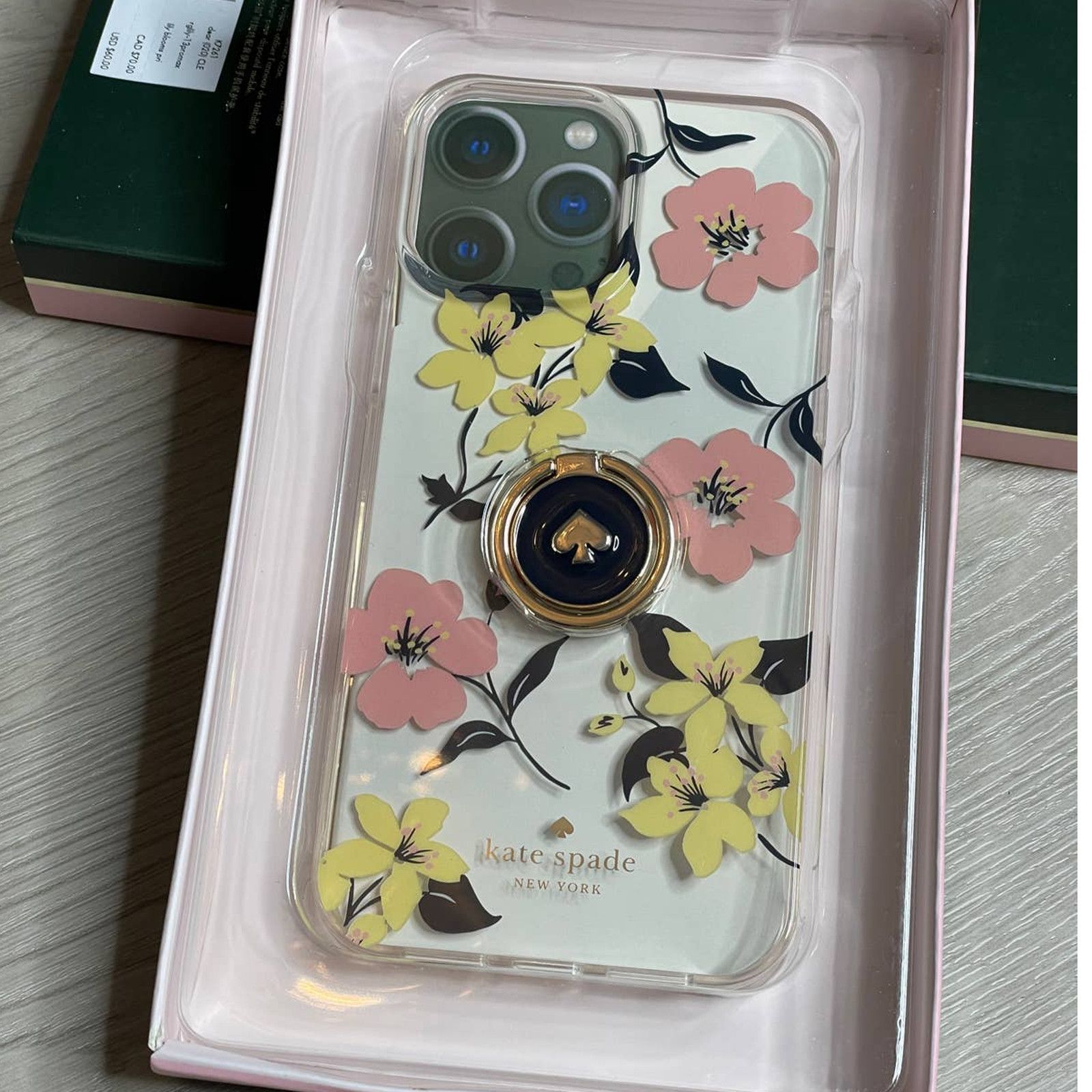 Kate Spade Kate Spade lily blooms stability ring iphone 13 pro case Size ONE SIZE - 2 Thumbnail