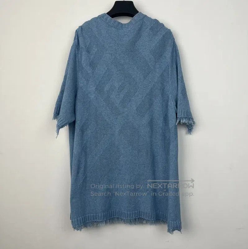 Fendi Fendi Blue XL Summer Men's T-Shirt . Size US XL / EU 56 / 4 - 2 Thumbnail
