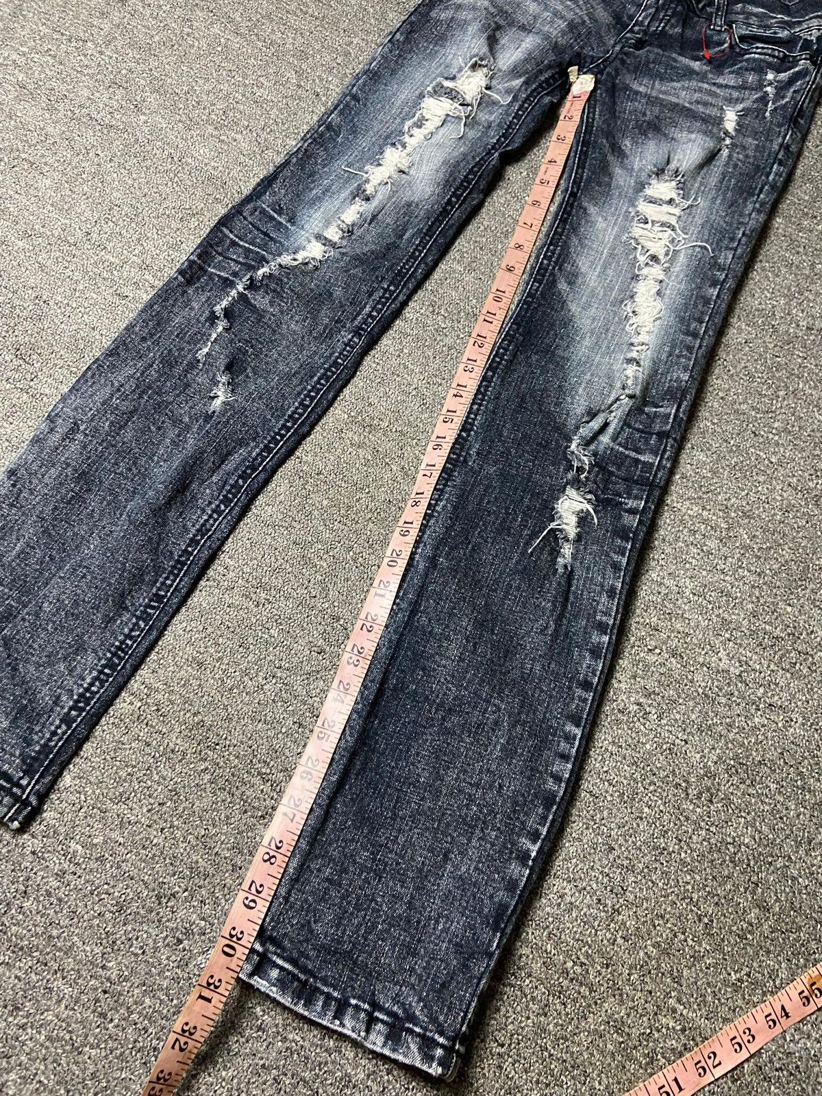 Japanese Brand Witty & Pitty Brand Distressed Ripped Jeans (158) Size US 26 / EU 42 - 9 Thumbnail