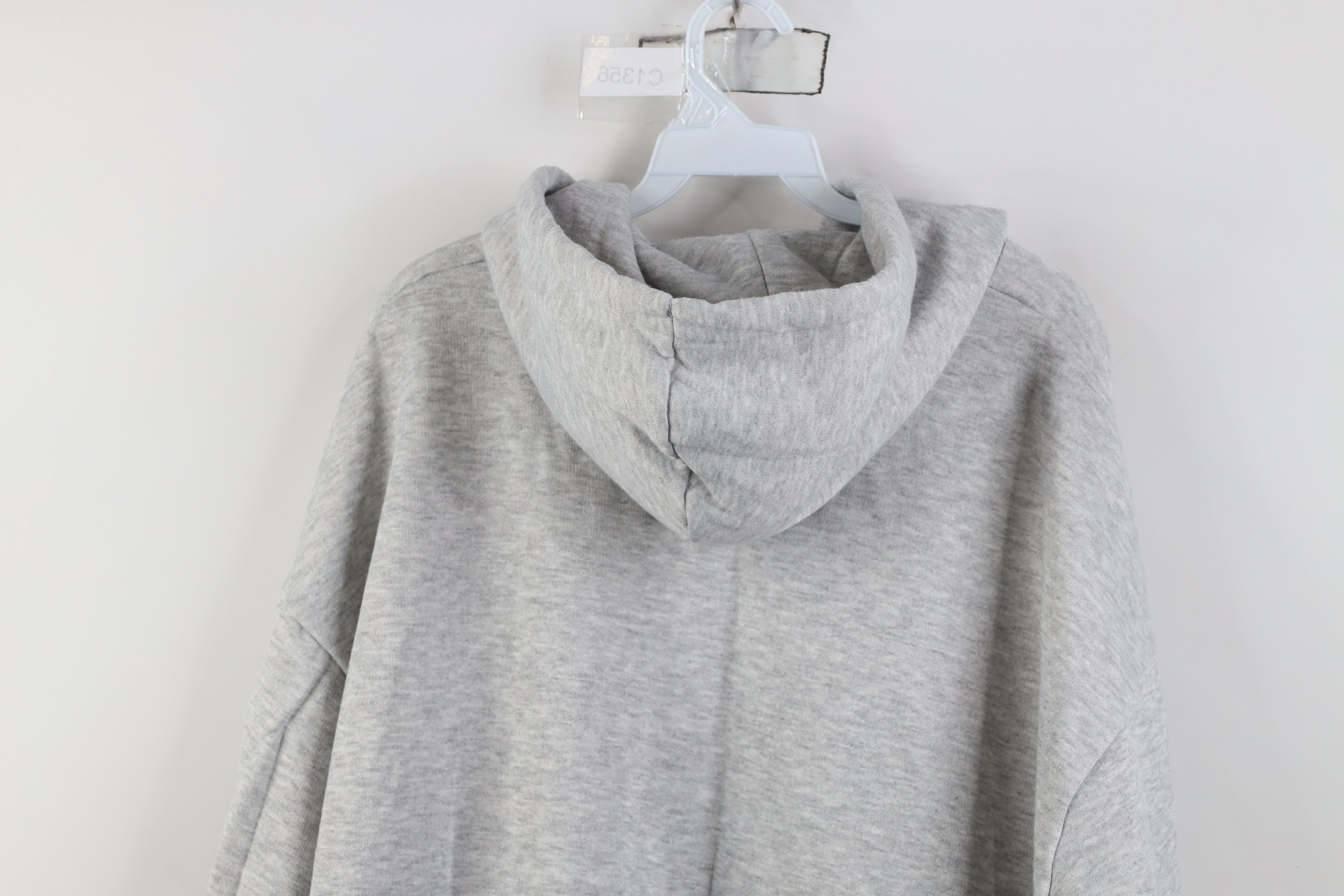 Vintage Vintage 90s Streetwear Hoodie Sweatshirt Heather Gray Size US XL / EU 56 / 4 - 11 Thumbnail
