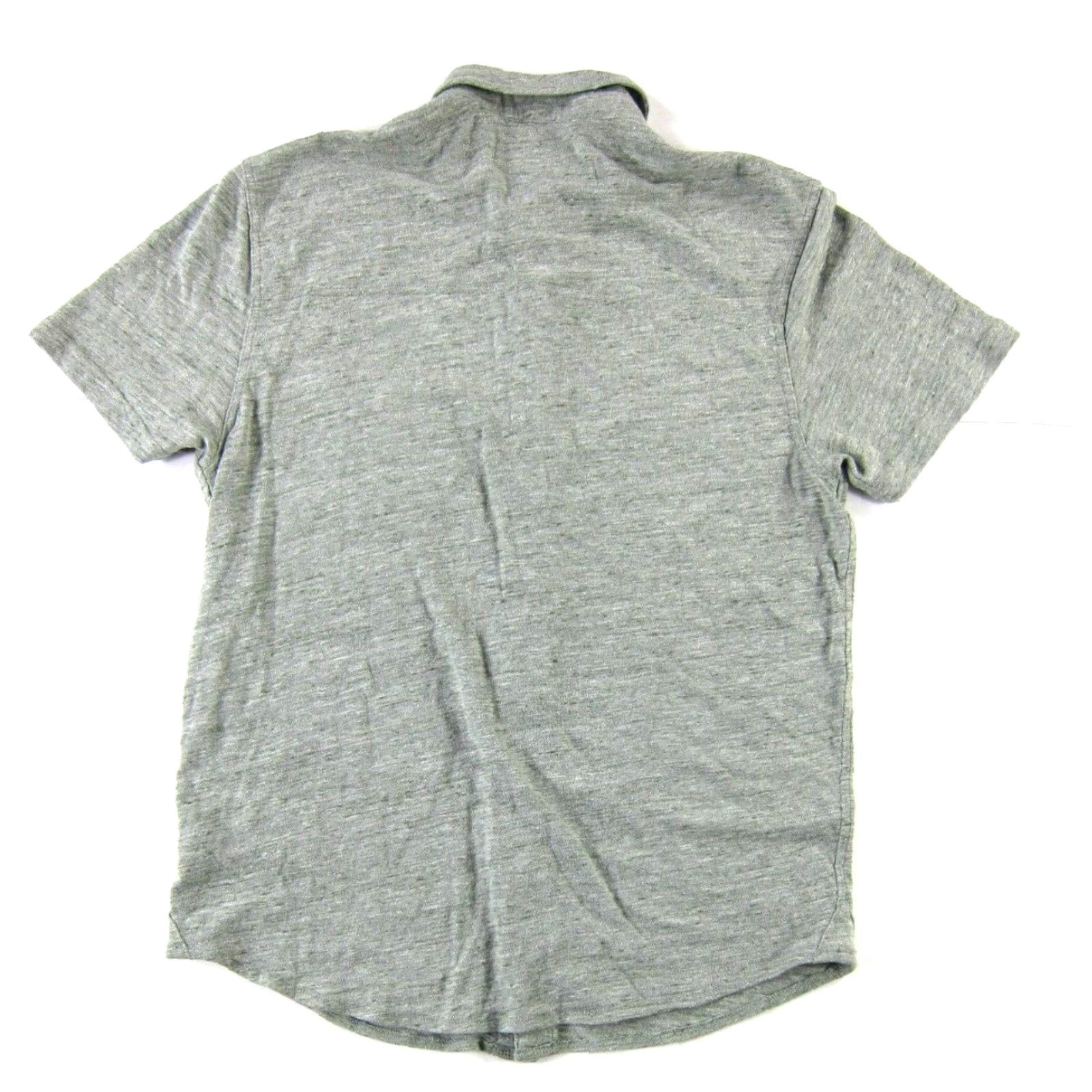 Lucky Brand Lucky Brand Button-Down Shirt Cotton Linen Green Short Sleeve Medium Men Size US M / EU 48-50 / 2 - 2 Thumbnail