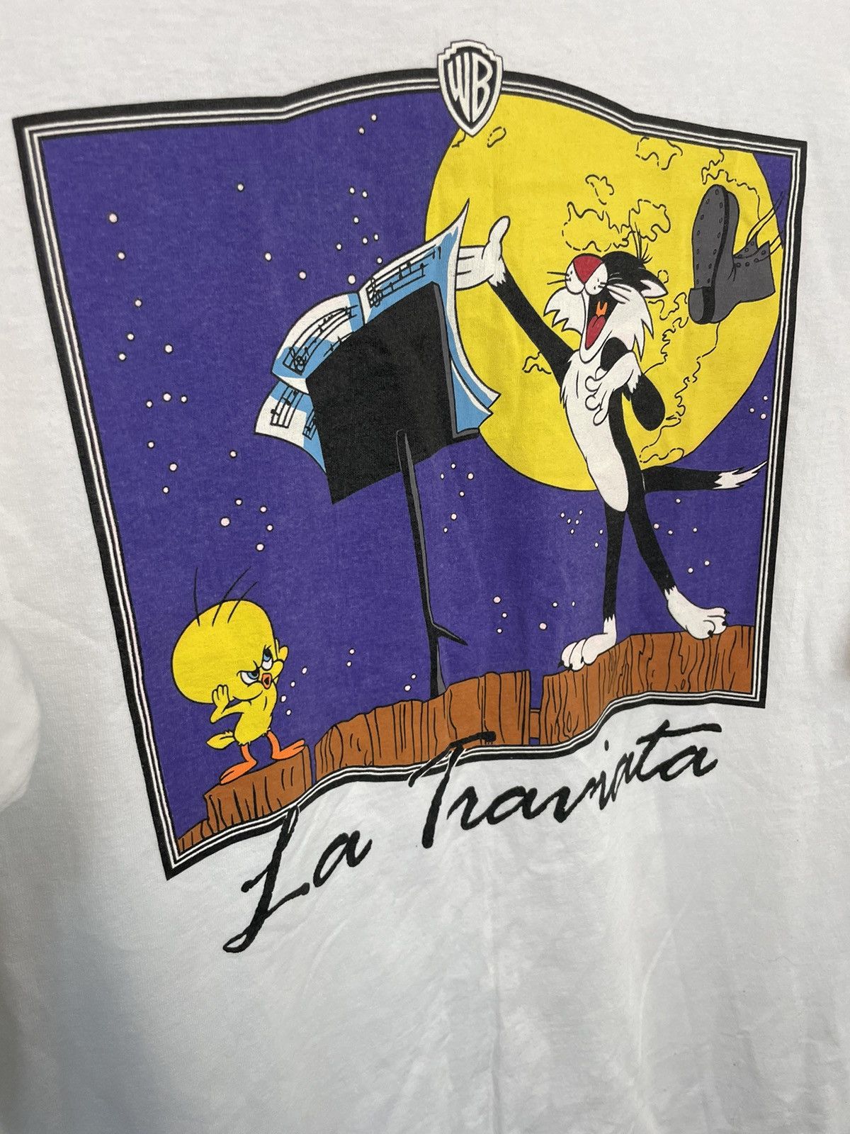 Cartoon Network × Vintage × Warner Bros 1991 Tweety and Sylvester t-shirt Looney Tunes Size US L / EU 52-54 / 3 - 2 Thumbnail