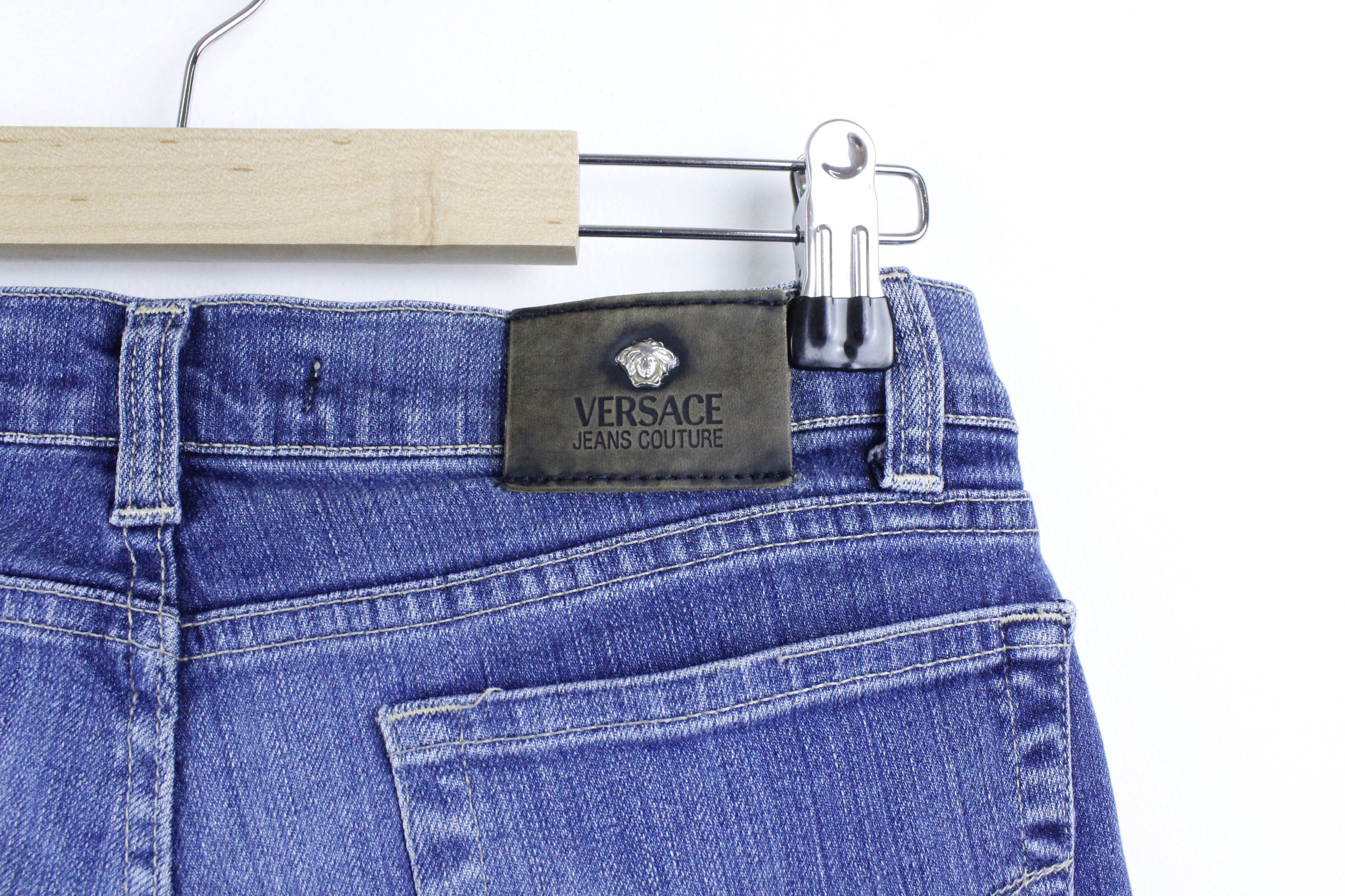 Versace × Versace Jeans Couture × Vintage Vintage Versace Jeans Couture Low Waist & Flared Jeans Size 28" / US 6 / IT 42 - 10 Thumbnail