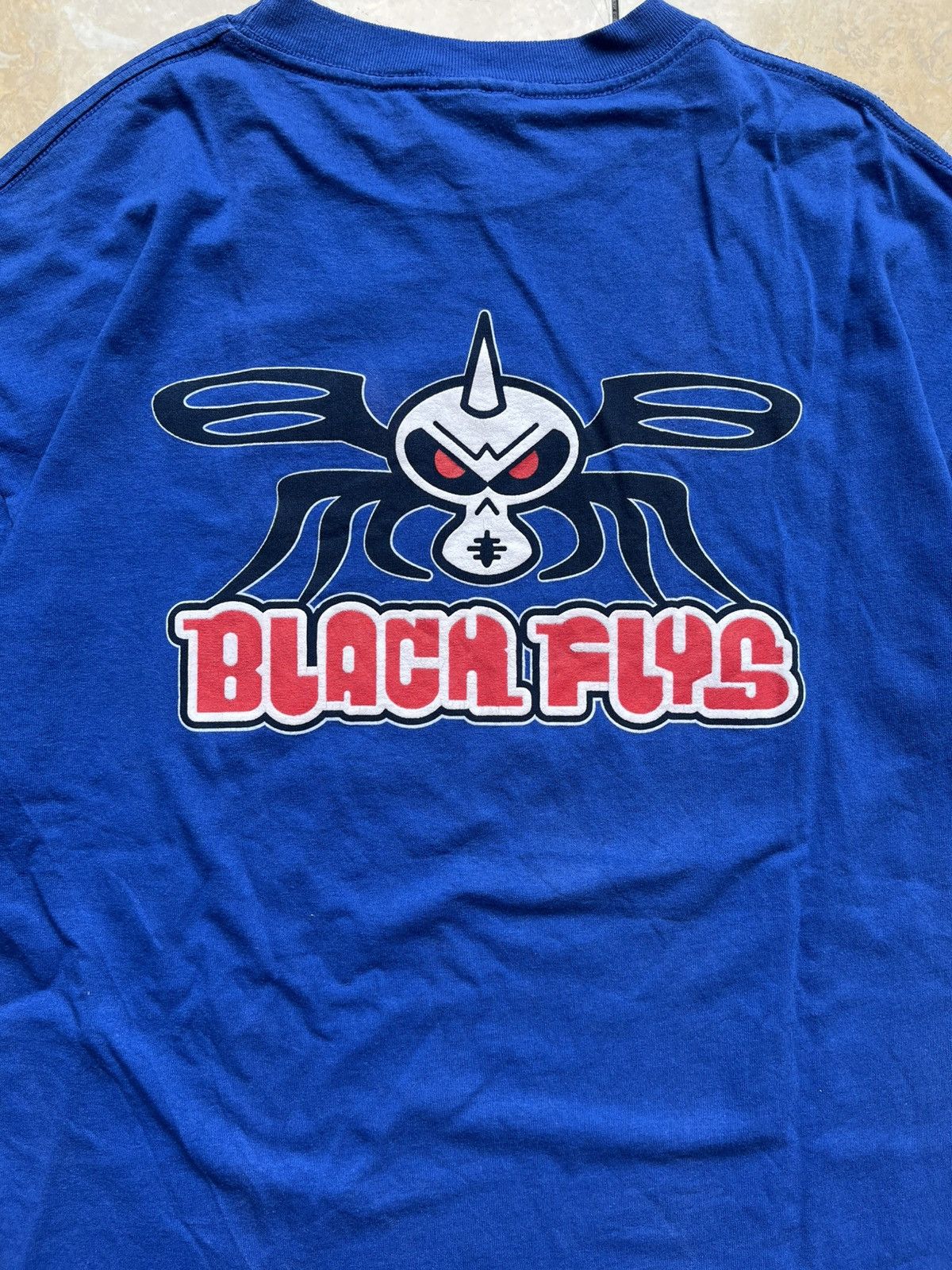 Vintage Black Flys 90s Size US L / EU 52-54 / 3 - 2 Thumbnail