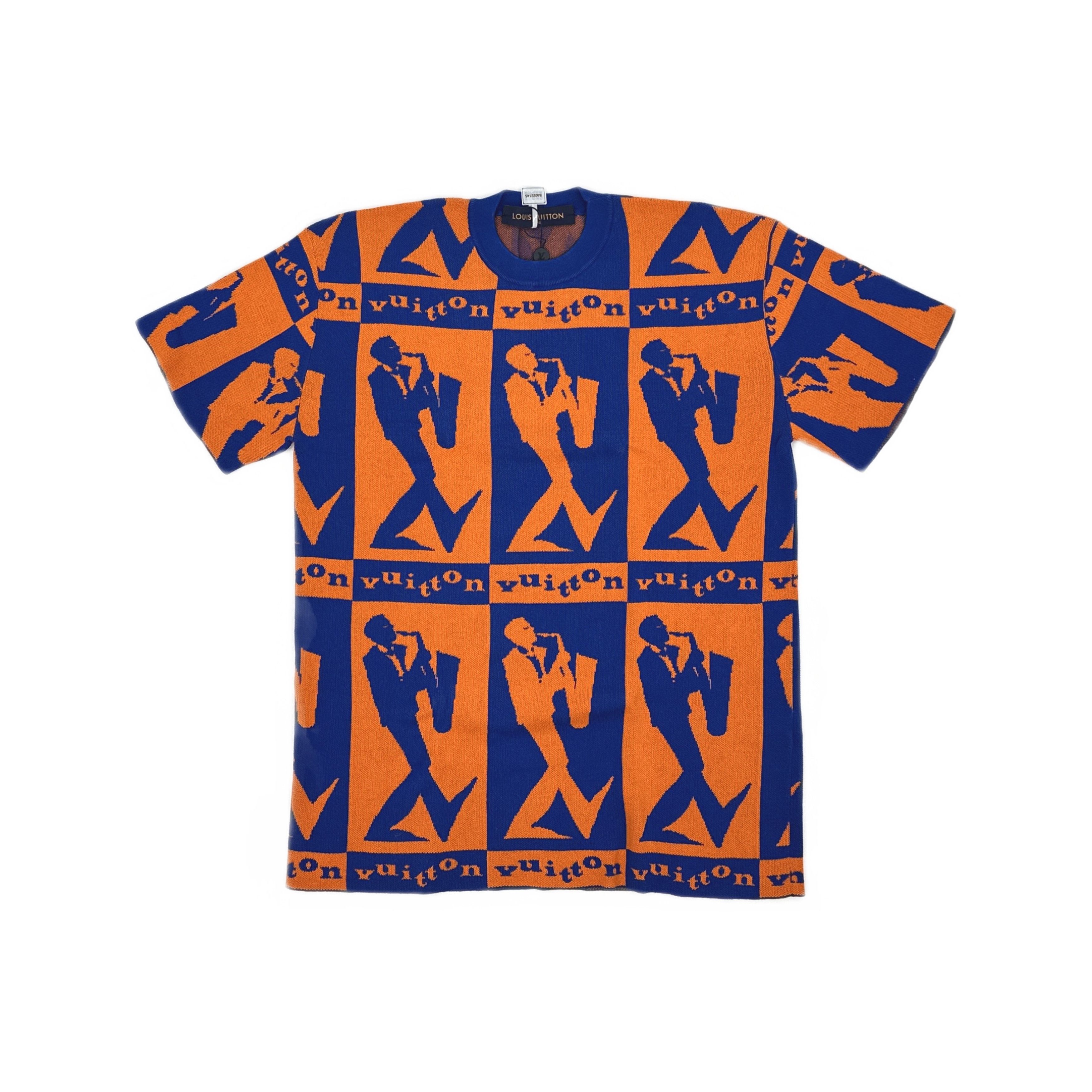 Louis Vuitton Louis Vuitton SS23 Saxophone Graphic Knit T-Shirt XS Size US XS / EU 42 / 0 - 1 Thumbnail