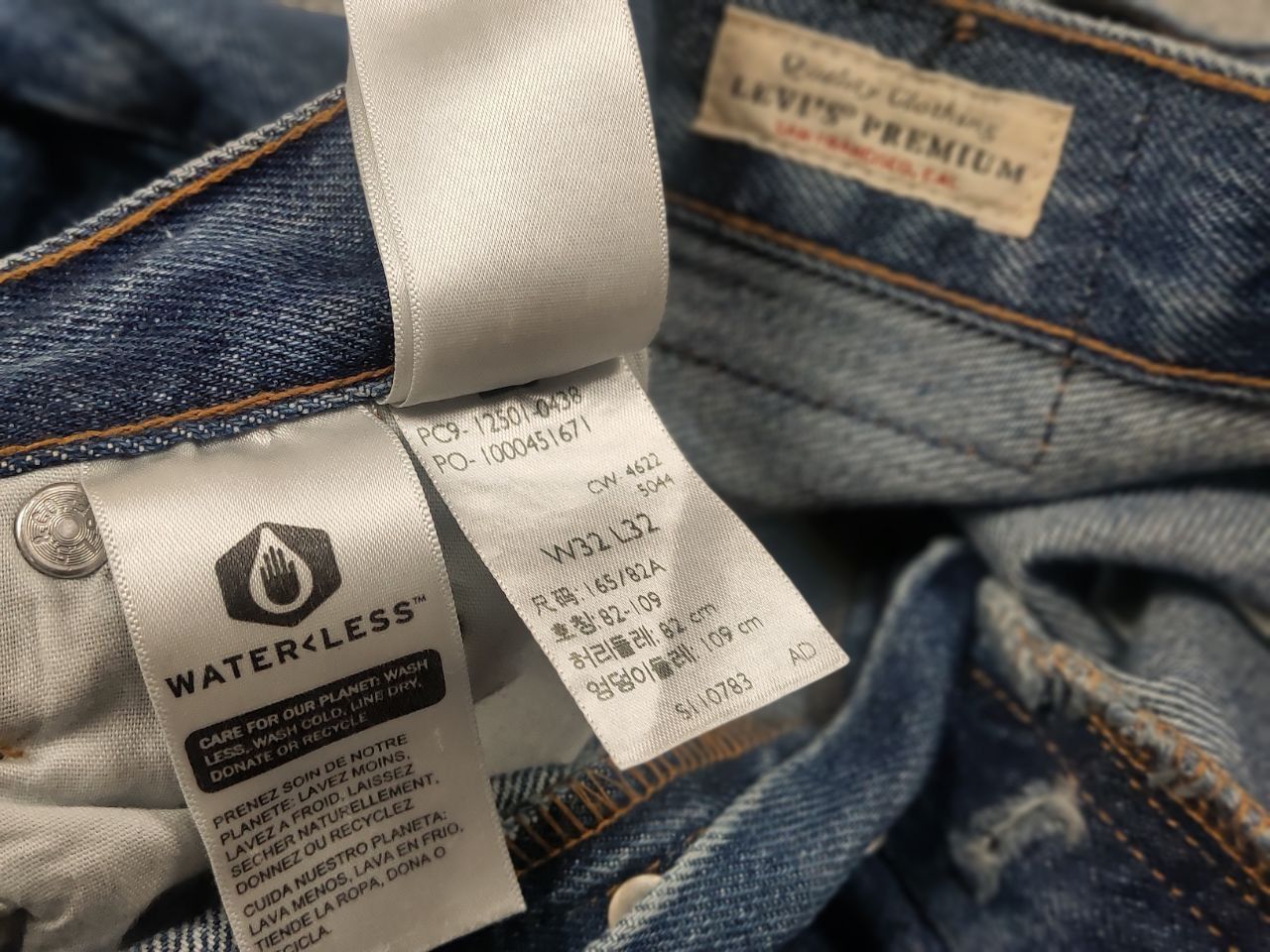 Levi's Levis 501's Straight Women's blue Denim Jeans Size 32" / US 10 / IT 46 - 10 Thumbnail