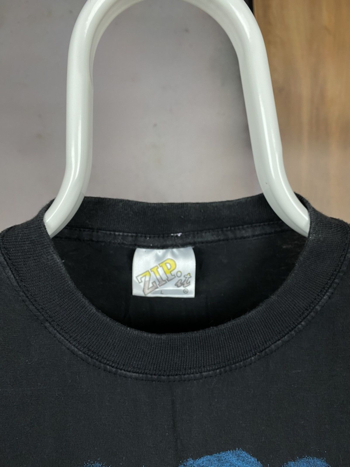 Vintage 🐅Vintage 90s T-Shirt Tiger Logo Zip It Lindon VTG Tee🐅 Size US L / EU 52-54 / 3 - 13 Thumbnail