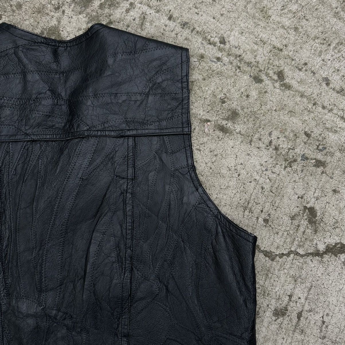 Genuine Leather Vintage Leather Vest Custom Genuine Leather Y2K 00s USA Size US L / EU 52-54 / 3 - 14 Thumbnail