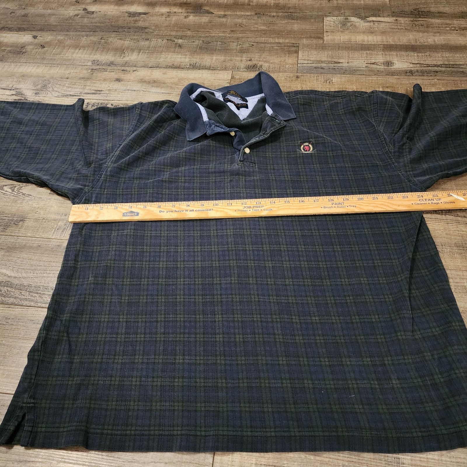 Tommy Hilfiger Vintage Tommy Hilfiger Long Sleeve Polo Plaid 90s 2462 Size US XL / EU 56 / 4 - 4 Thumbnail