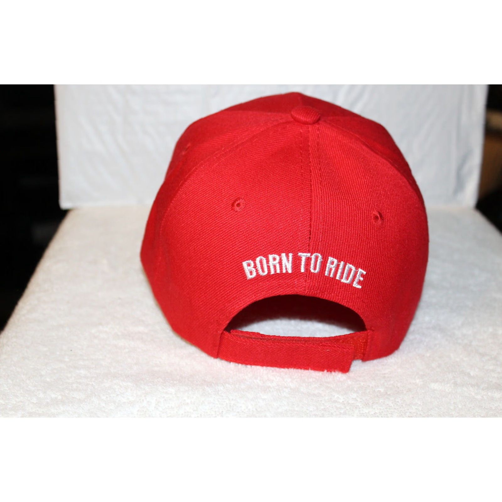 Vintage VINTAGE ACE Biker Motorcycle Baseball Cap Adult Adjustable Red Eagle Wings Size ONE SIZE - 2 Thumbnail