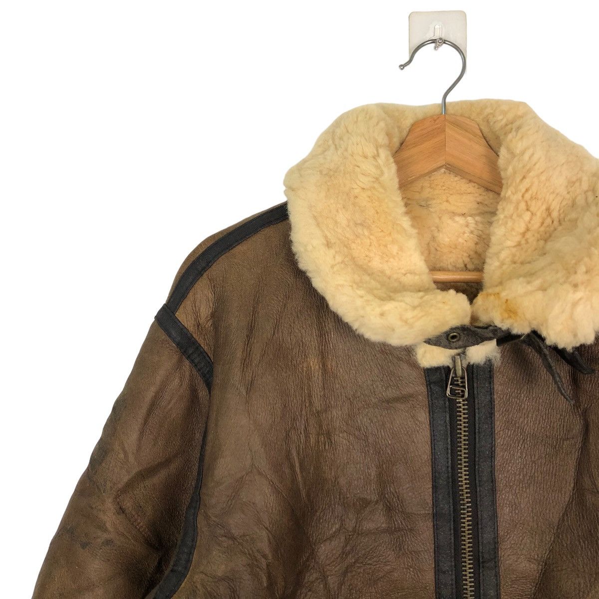 Genuine Leather VINTAGE B3 JACKET SHEEPSKIN GENUINE LEATHER BUZZ RICKSONS Size US L / EU 52-54 / 3 - 6 Thumbnail
