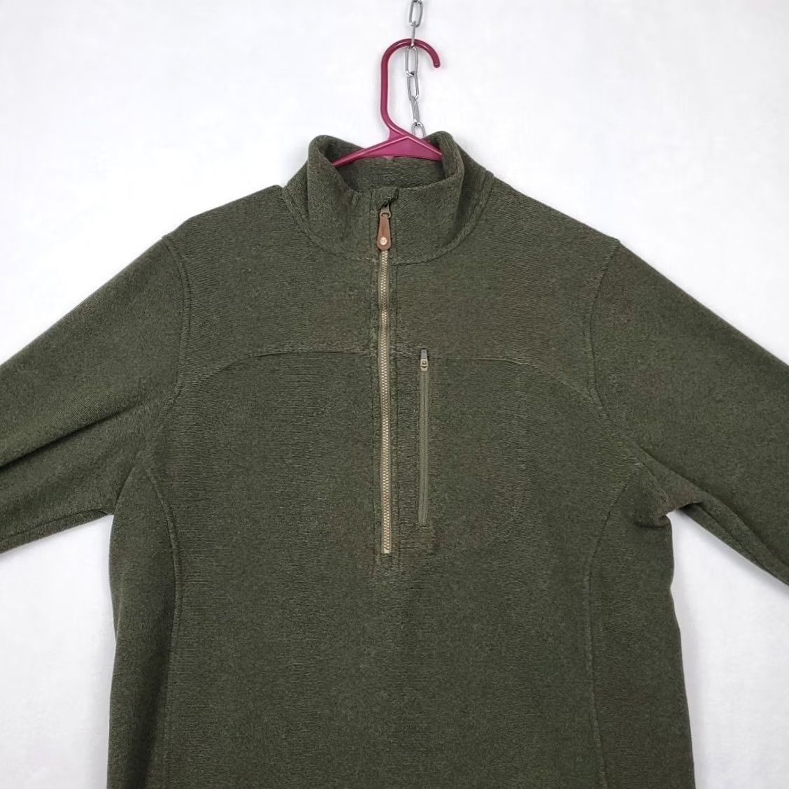 Vintage Sherpa Adventure Gear Mens Medium 1/2 Zip Fleece Jacket Green Hiking Winter Fall Spring Outdoor Outdoors Mens Size US M / EU 48-50 / 2 - 4 Thumbnail