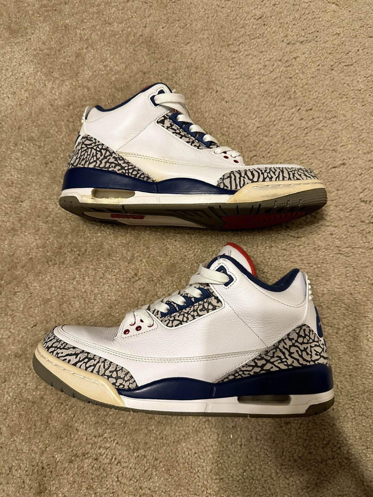 Jordan Brand × Nike Air Jordan 3 Retro OG ‘True Blue’ 2016 Size US 9 / EU 42 - 2 Thumbnail