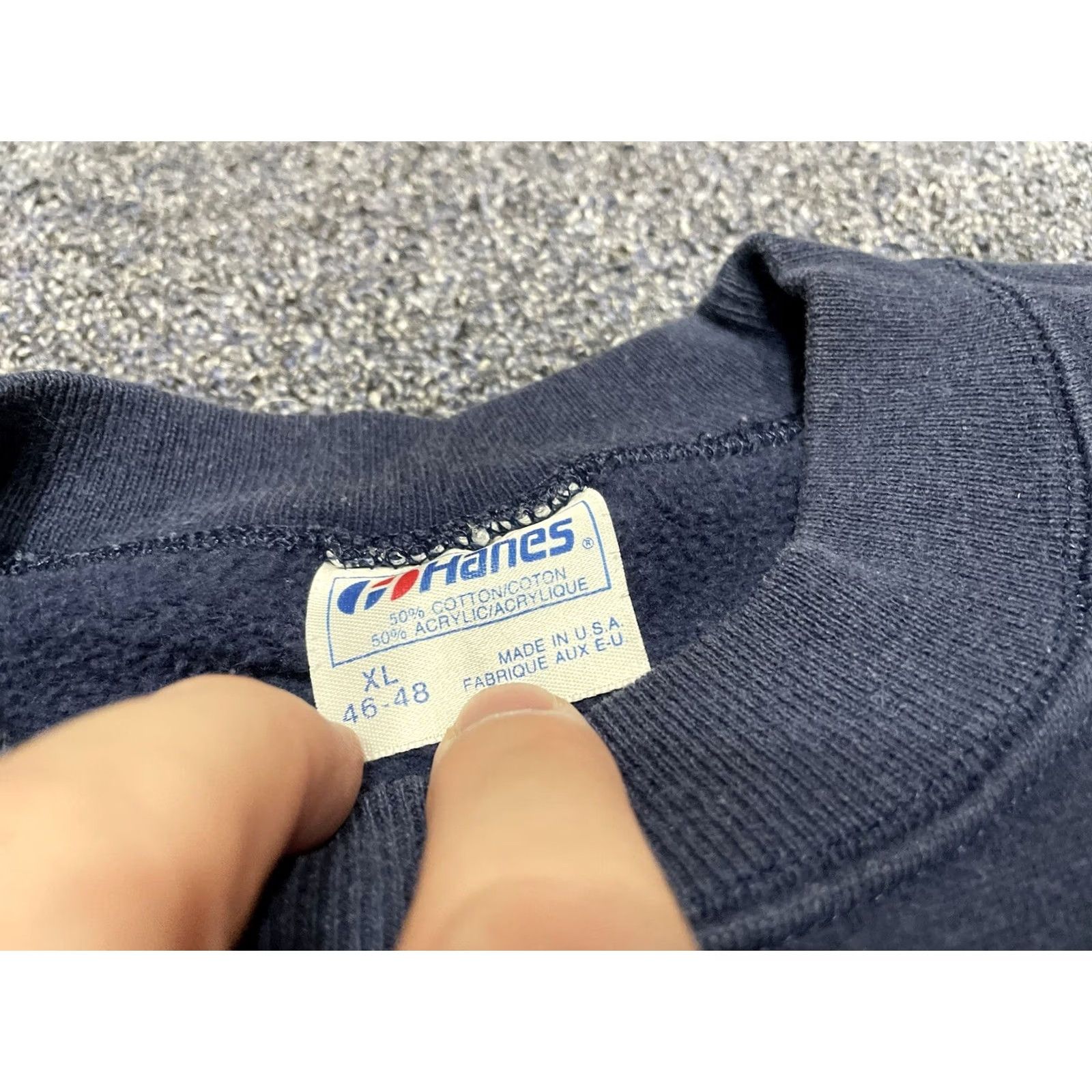 Fruit Of The Loom VINTAGE Fruit of the Loom Sweatshirt Women L Crew Neck Long Sleeve Blue 90s Mom Raglan Size L / US 10 / IT 46 - 3 Thumbnail