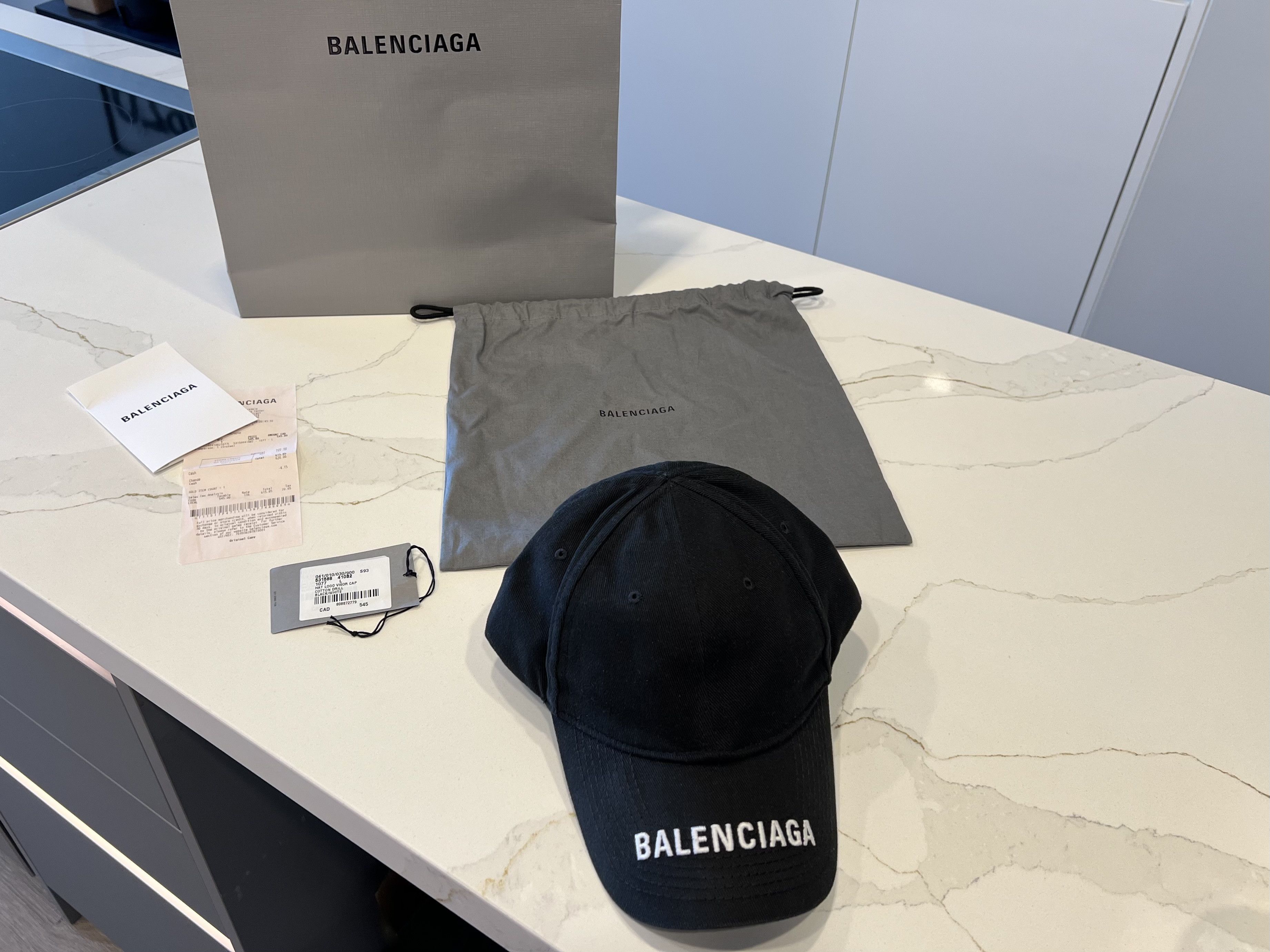 Balenciaga Balenciaga Logo Visor Cap in Black - Like Brand New - Hat Size ONE SIZE - 3 Thumbnail