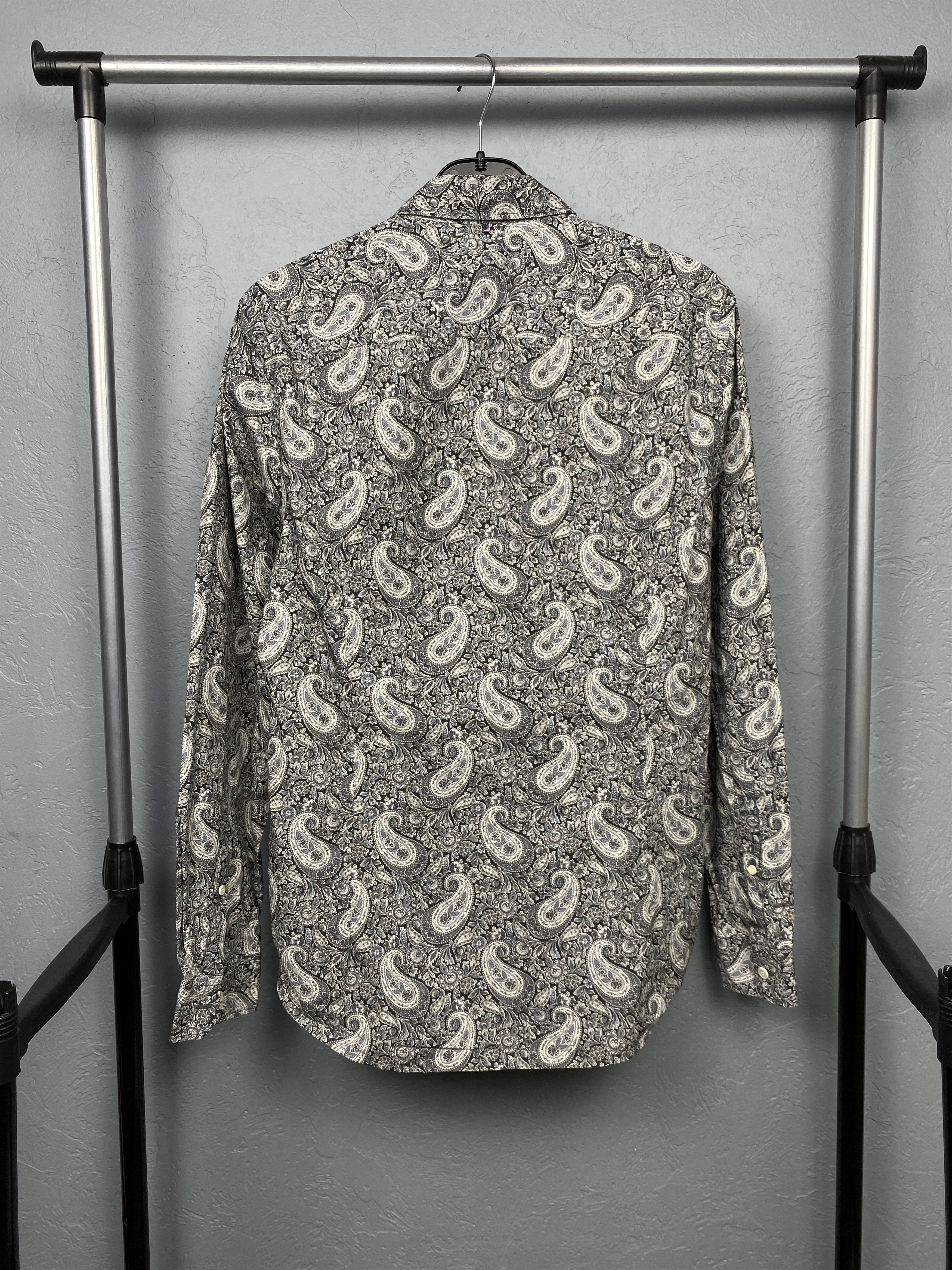 Pretty Green Pretty Green Mens Paisley Patterned Long Sleeve Shirt Size US M / EU 48-50 / 2 - 6 Thumbnail