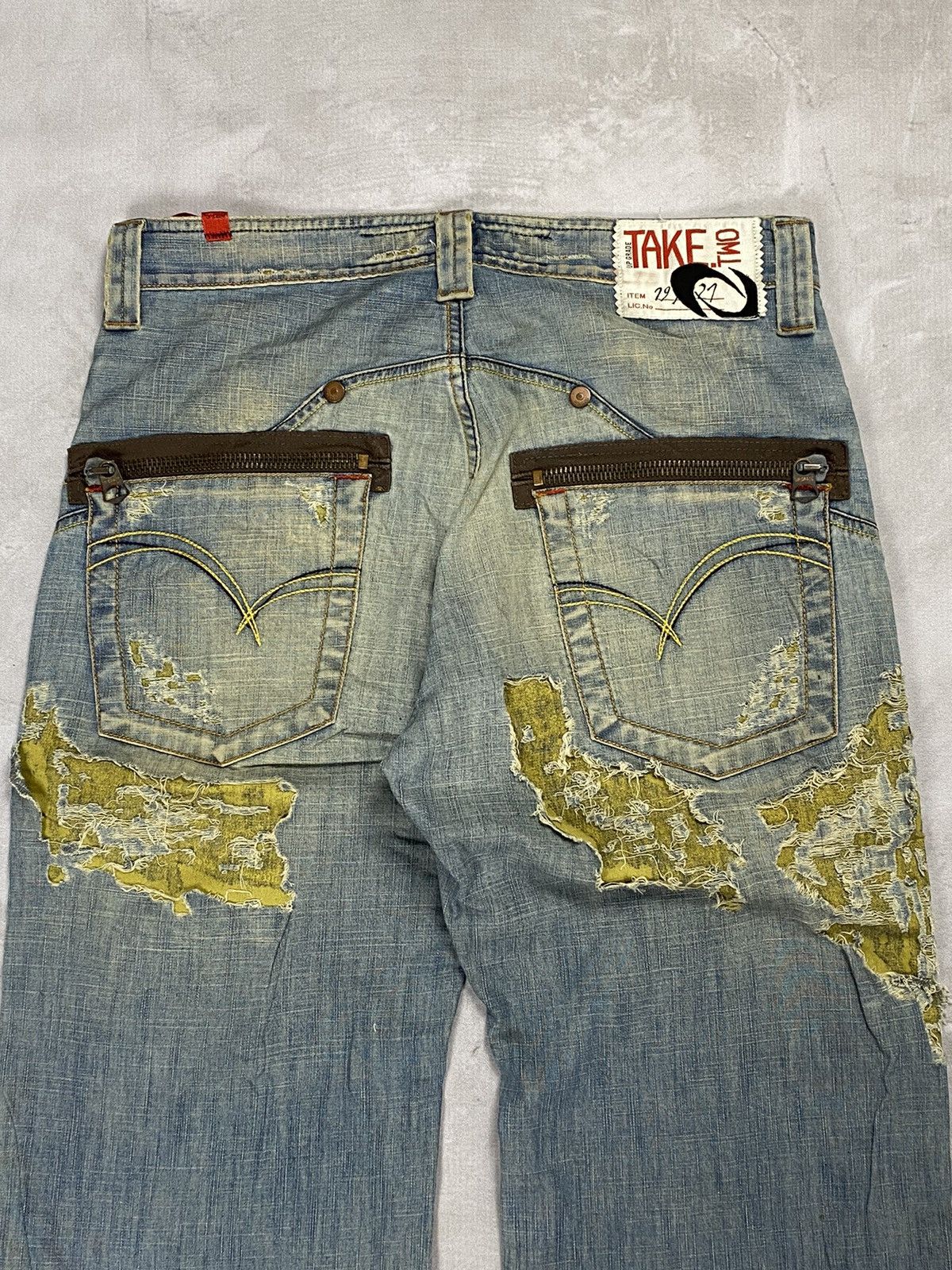 If Six Was Nine × Japanese Brand × Le Grande Bleu (L.G.B.) Take Two Boro Denim Jeans Size US 31 - 5 Thumbnail