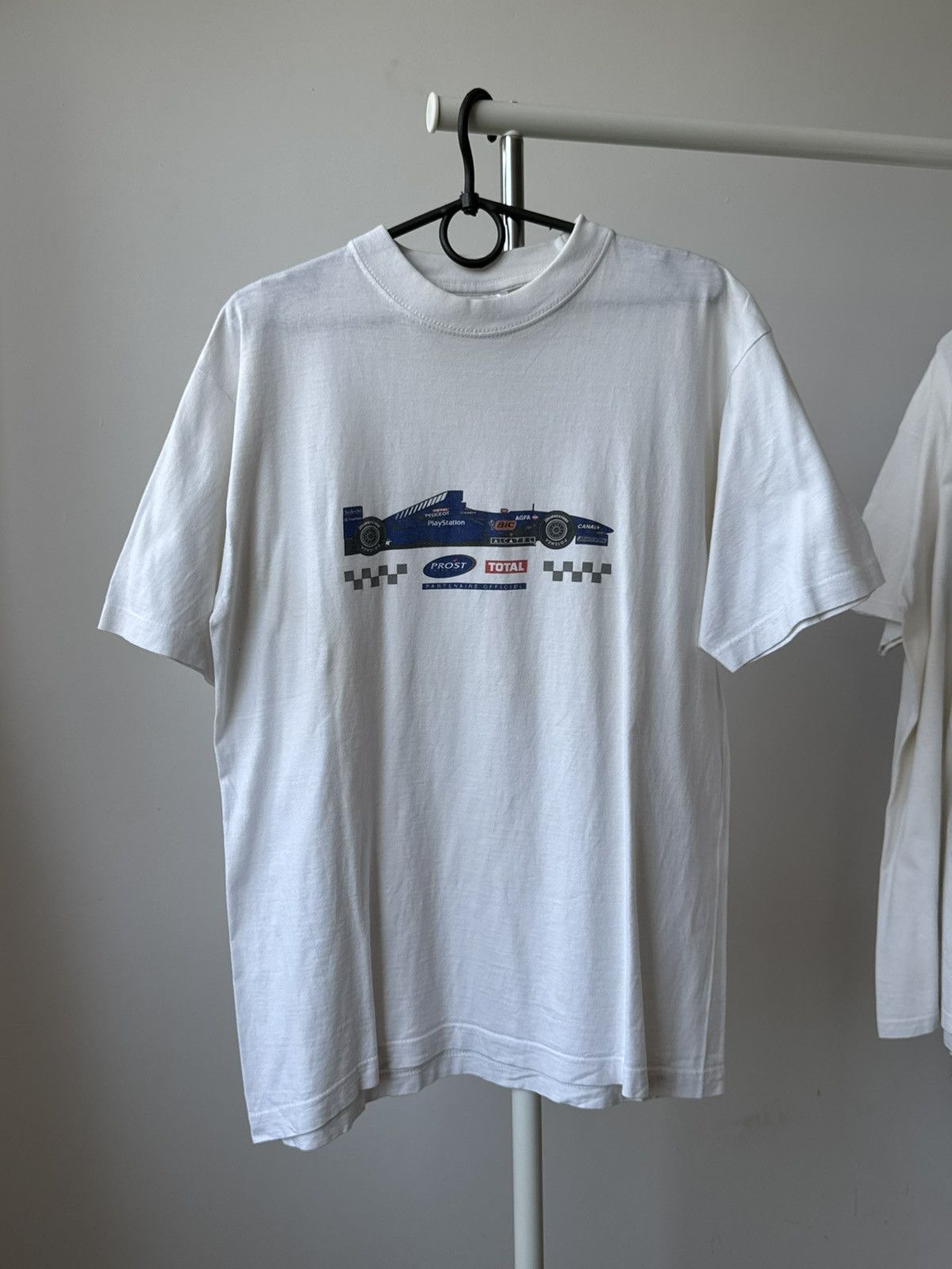 Formula 1 Vintage 90s Prost Grand Prix Peugeot PlayStation Racing Tee Size US L / EU 52-54 / 3 - 1 Thumbnail