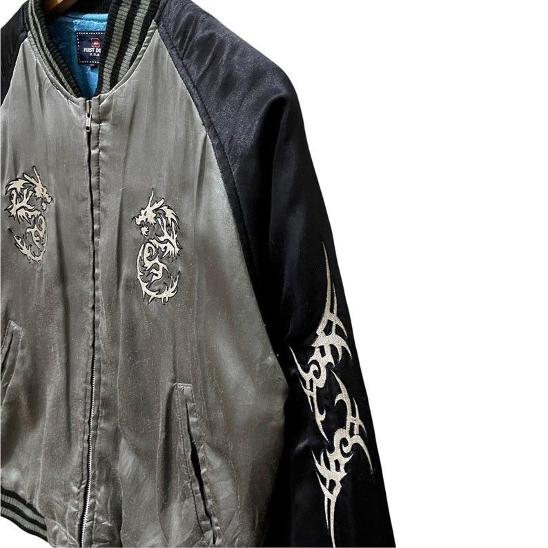 Japanese Brand × Vintage Vintage First Down Sukajan Souvenir Zipper Jacket Size US S / EU 44-46 / 1 - 4 Thumbnail