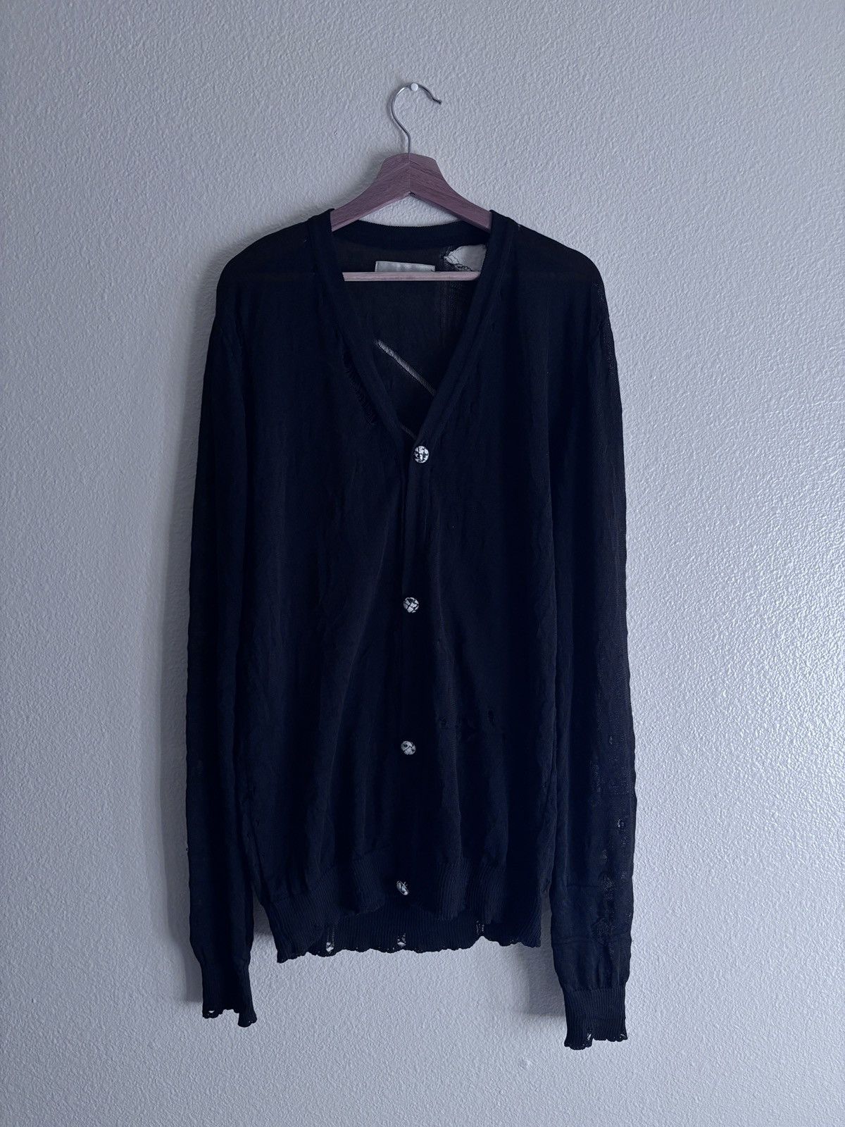 Number (N)ine SS02 Grunge Cardigan Size US XL / EU 56 / 4 - 4 Thumbnail