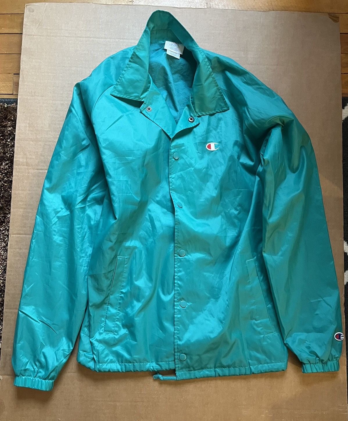 Vintage Champion Button Up Warm Up Jacket