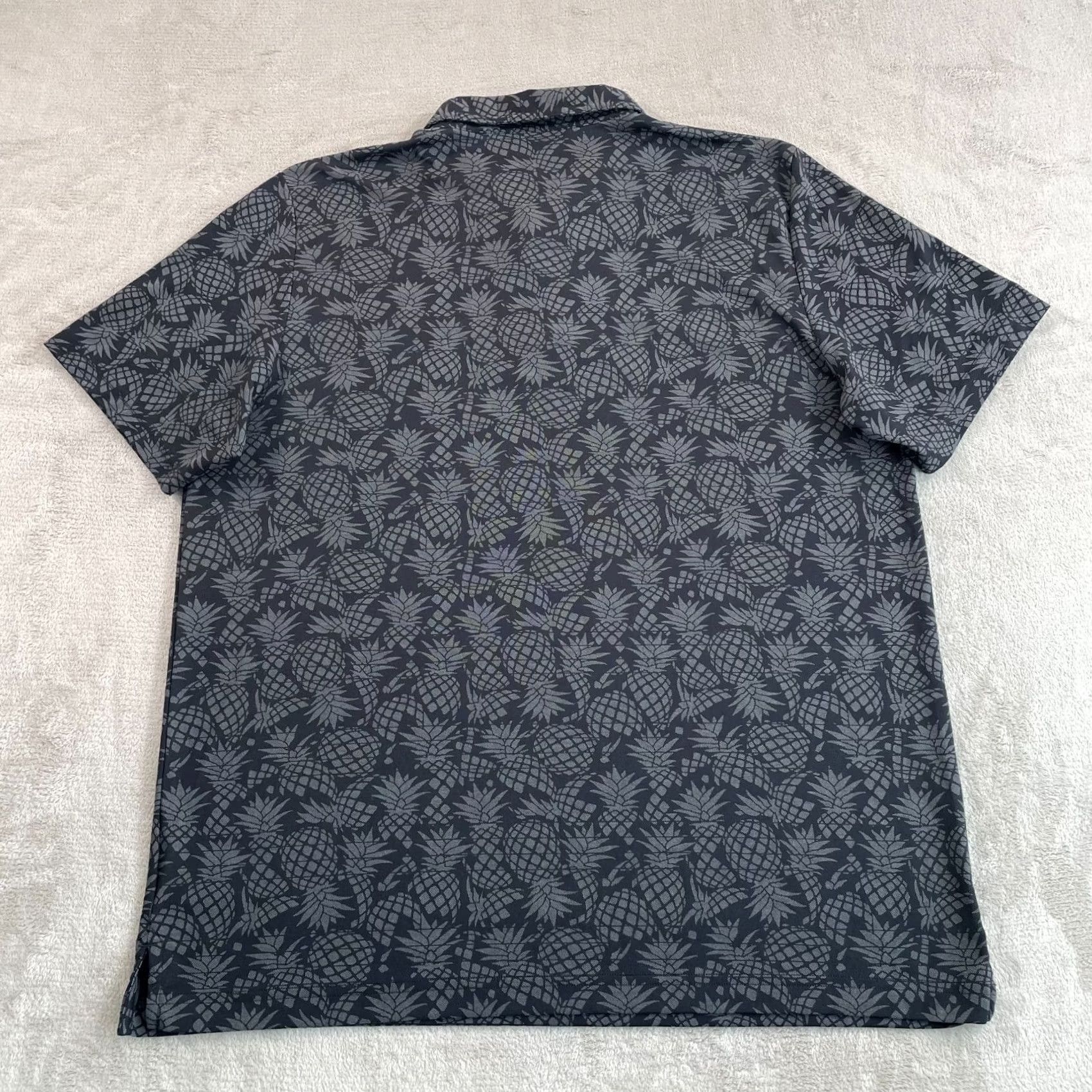 TravisMathew Travis Mathew Shirt Mens 2XL Black Off The Cape Golf Polo Men Pineapples AOP NWOT Size US XXL / EU 58 / 5 - 4 Thumbnail