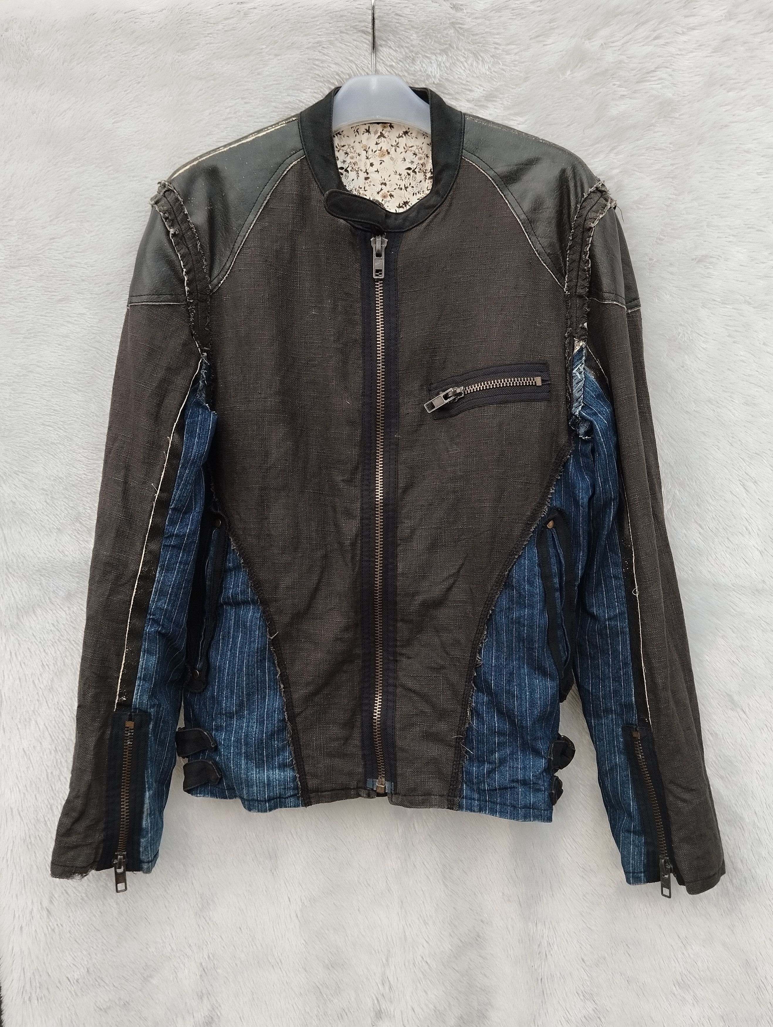 ジャケット・アウター BUFFALO BOBS goat zip design leather jk BUFFALO BOBS goat zip design leather jk