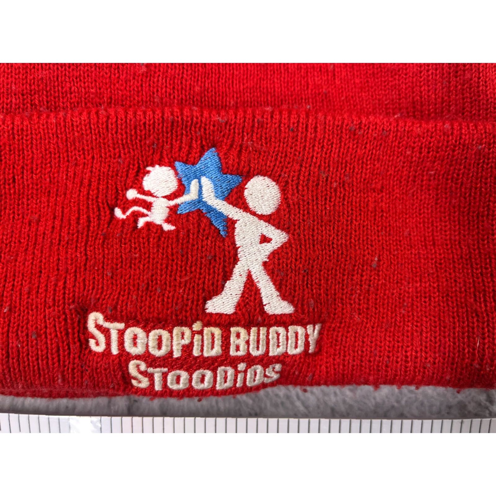 Port & Company Stoopid Buddy Stoodios Beanie Toque Hat Beanie Adult One Size Red Logo Stoopid Buddy Stoodios Beanie Toque Mens One Size Red Size ONE SIZE - 2 Thumbnail