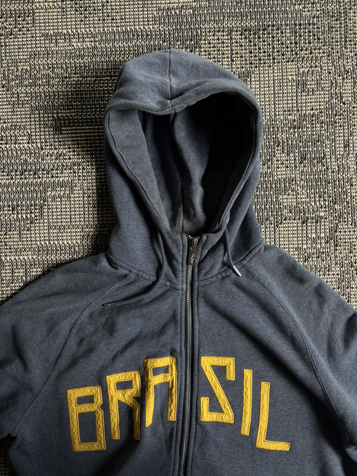 Nike Nike Brasil Big Logo Football Full Zip Hoodie Size US M / EU 48-50 / 2 - 6 Thumbnail