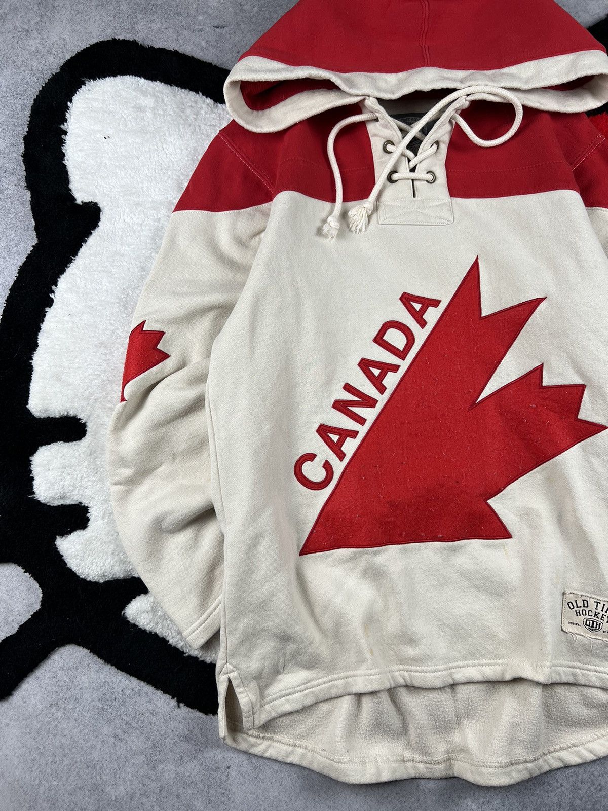 Vintage Old Time Hockey Canada NHL Fleece Hoodie Size US S / EU 44-46 / 1 - 2 Thumbnail