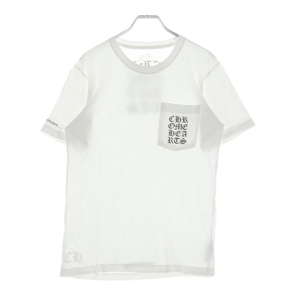Chrome Hearts Chrome Hearts Vertical Logo Pocket Tee White Size US S / EU 44-46 / 1 - 2 Thumbnail