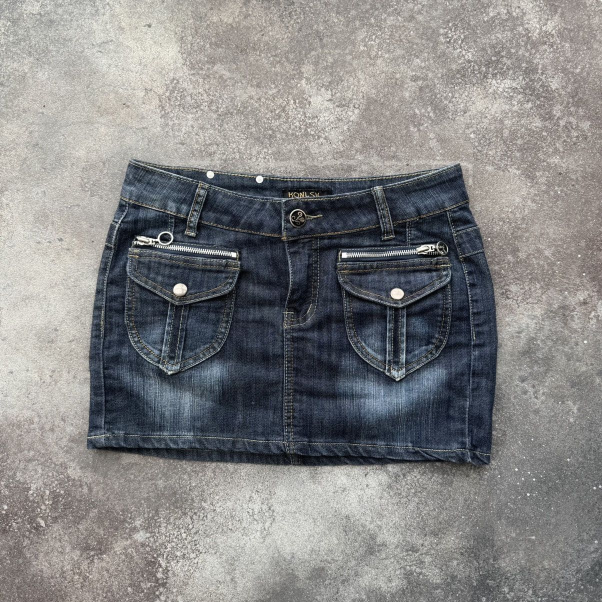 Hysteric Glamour Y2K Super Sexy Vintage Glamour Denim Mini Skirt Size 29" - 1 Thumbnail
