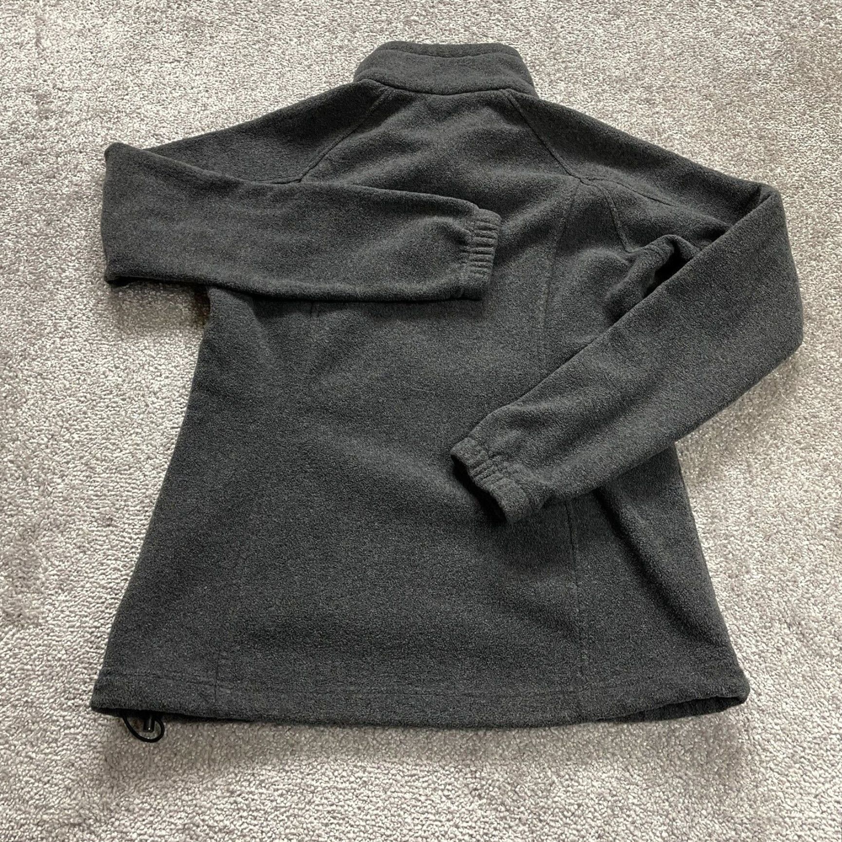 Vintage Columbia AL1517 Fleece Jacket Womens Small Gray 1/4 Zip High Neck Outdoor Hiking Jacket Size S / US 4 / IT 40 - 2 Thumbnail