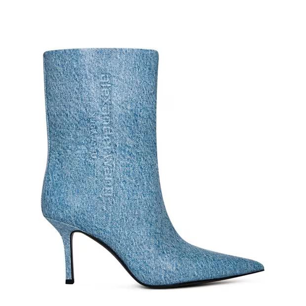 Alexander Wang o1g2r1mq0824 Mule in Light Blue Size US 9 / IT 39 - 1 Thumbnail