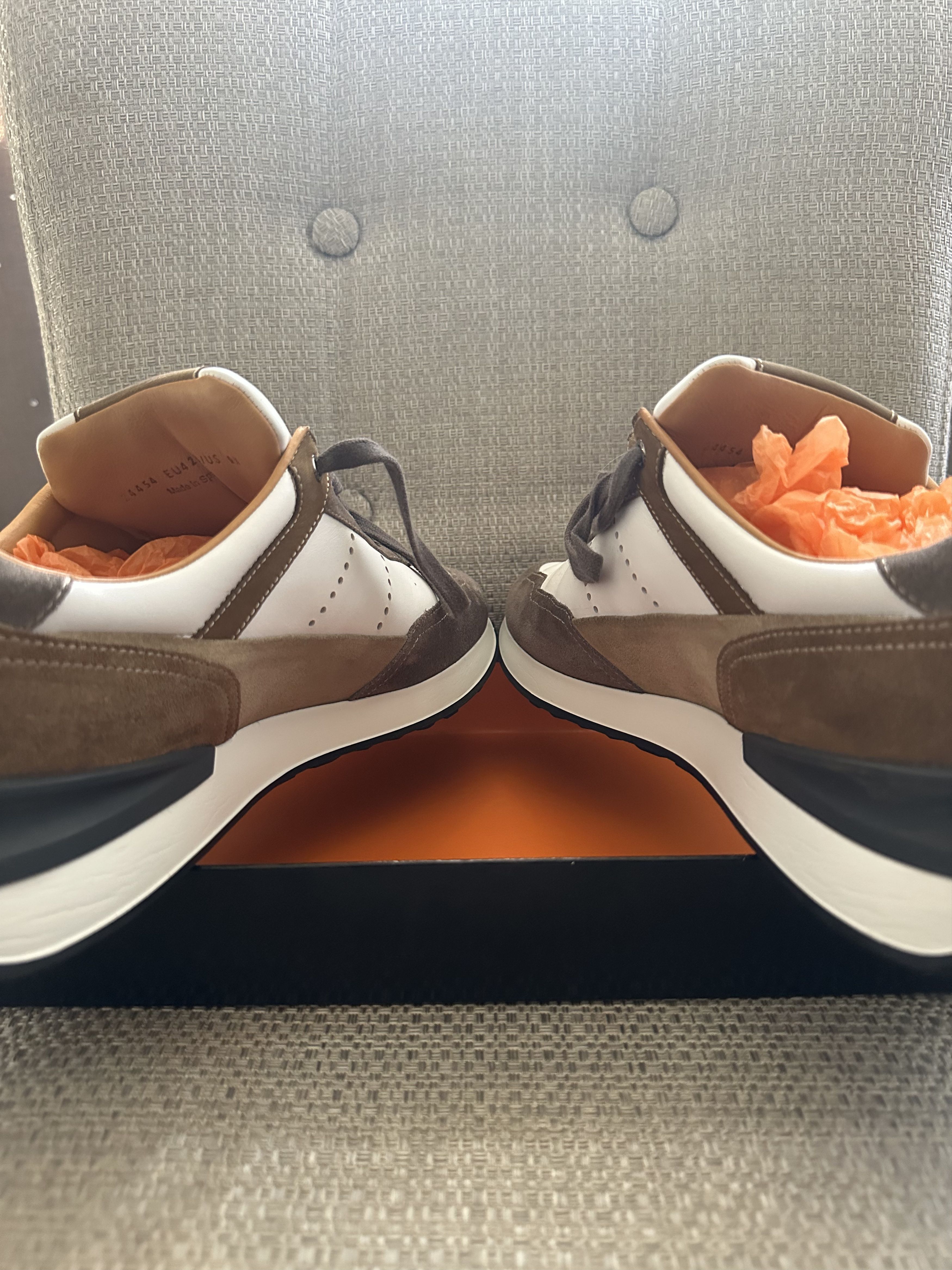 Magnanni Magnanni Bravo Sneakers – White / Beige Size US 9.5 / EU 42-43 - 4 Thumbnail