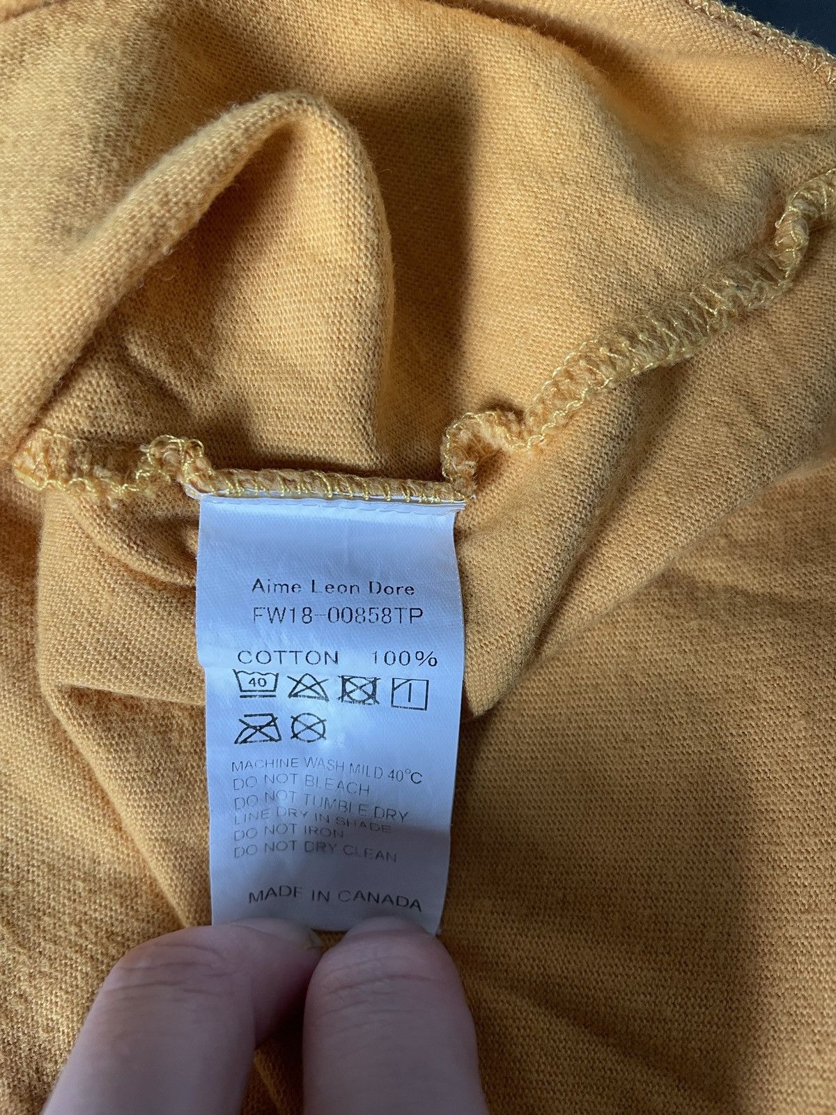 Aime Leon Dore Uniform Long Sleeve - Mustard Yellow Size US M / EU 48-50 / 2 - 6 Thumbnail