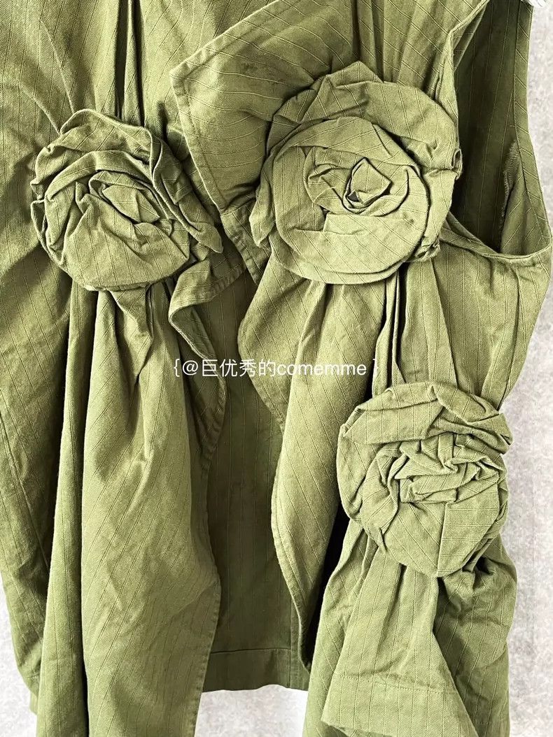 Comme des Garcons Comme Des Garcons size 均码 Rose pleated waistcoat vest top Size M / US 6-8 / IT 42-44 - 6 Thumbnail
