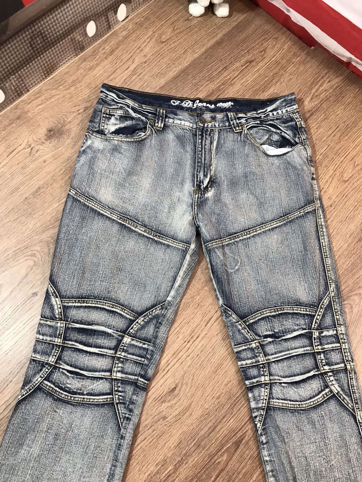 Japanese Brand × Vintage Vintage Distressed Denim Pants Jeans Size 38 Size US 38 / EU 54 - 3 Thumbnail