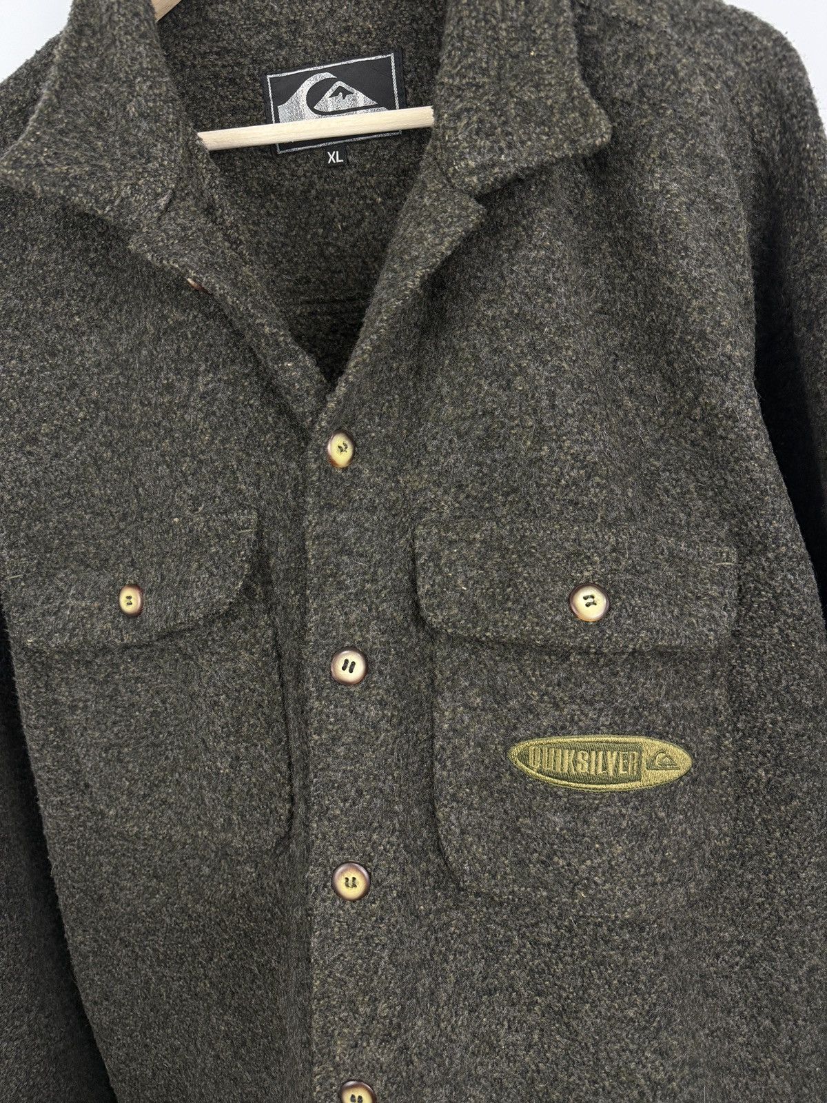 Quiksilver 🇺🇸 Vintage 90s Quiksilver Wool Jacket Surfing Skateboarding Size US XL / EU 56 / 4 - 4 Thumbnail